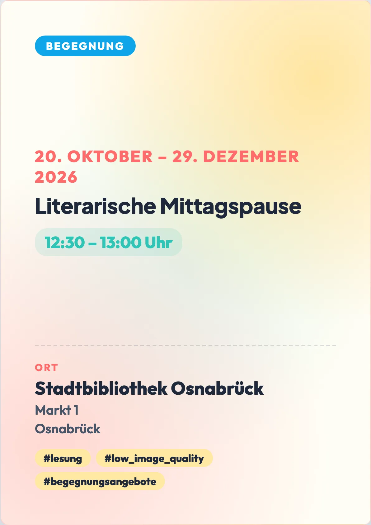 Veranstaltungsflyer
