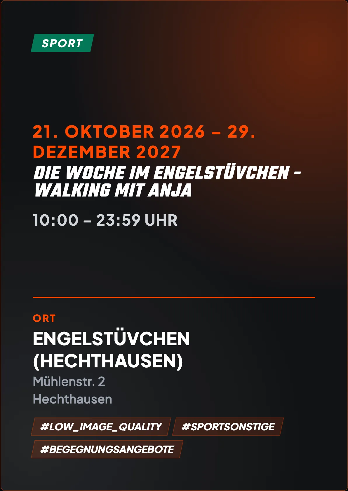 Veranstaltungsflyer