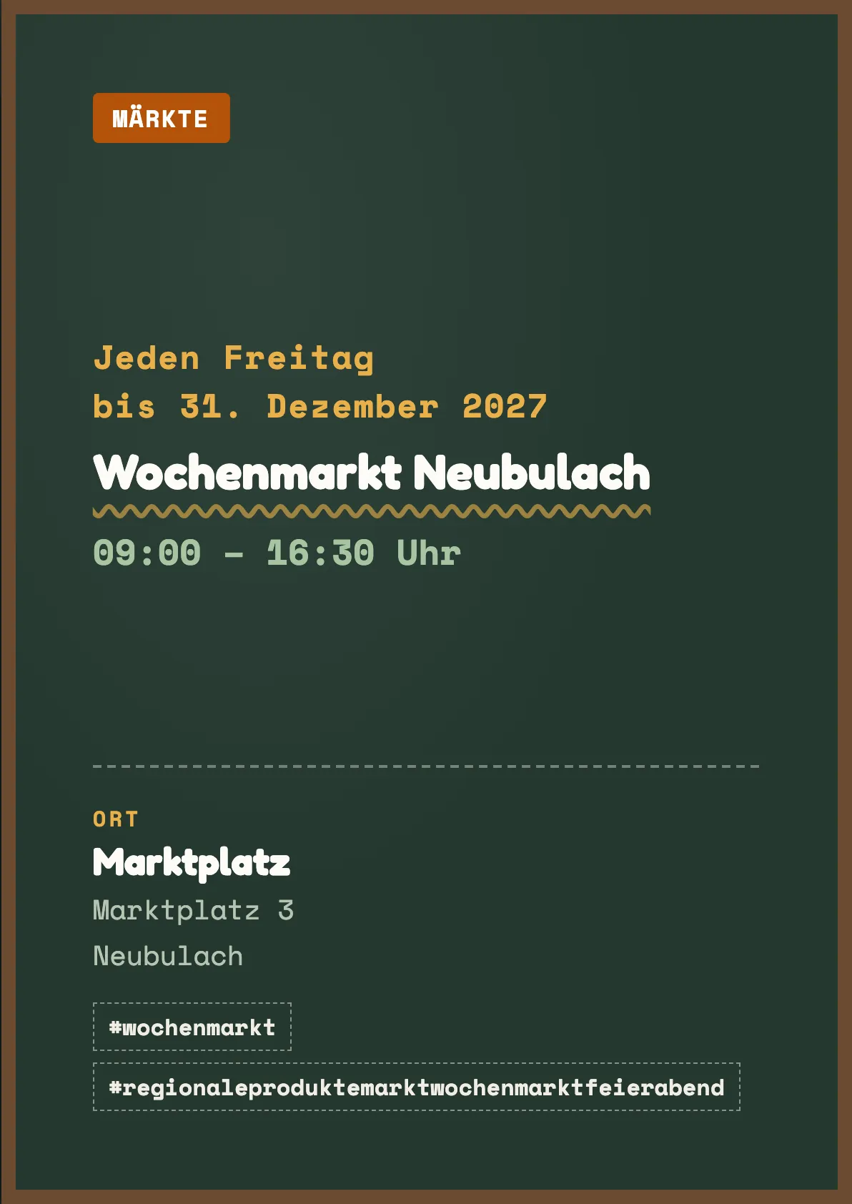 Veranstaltungsflyer