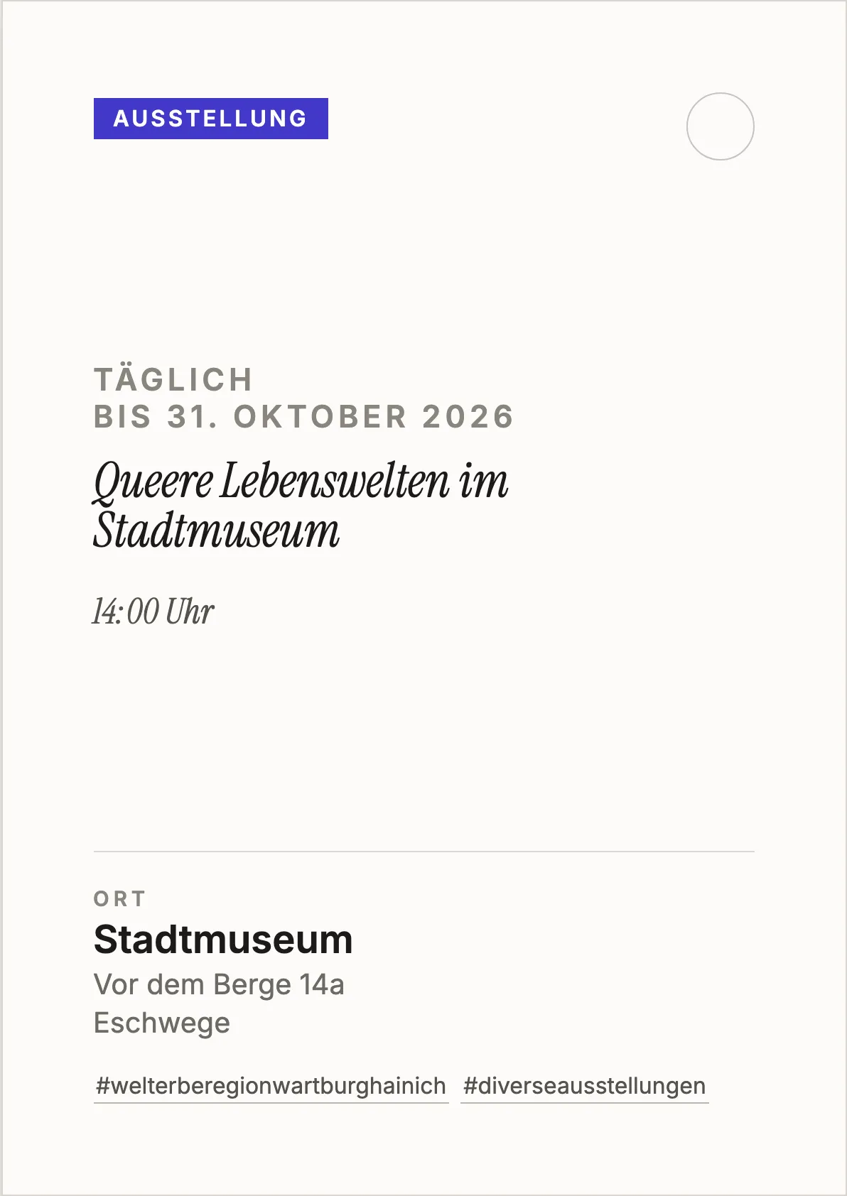 Veranstaltungsflyer