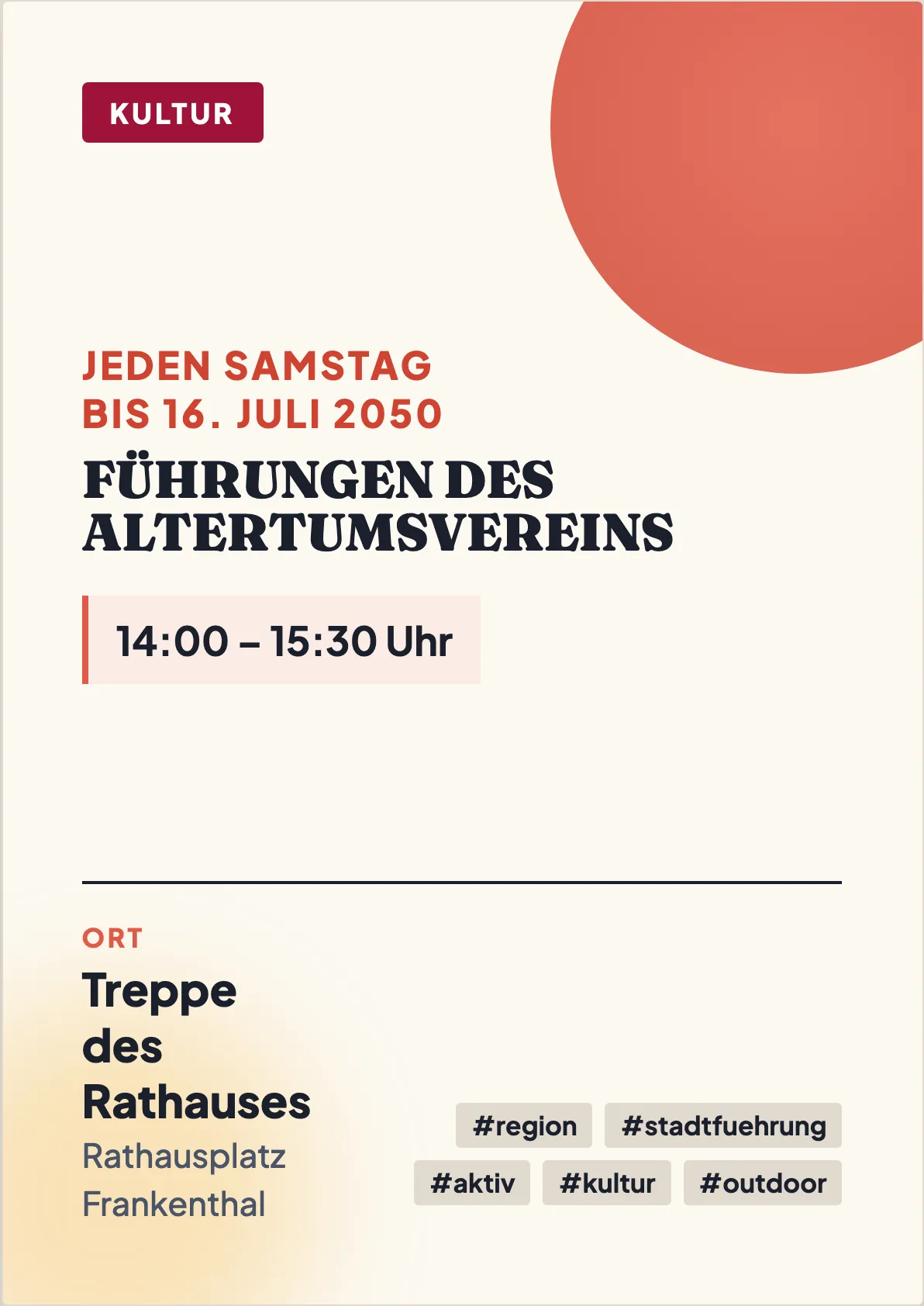 Veranstaltungsflyer