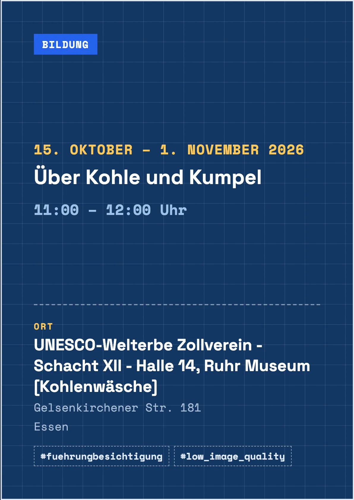 Veranstaltungsflyer
