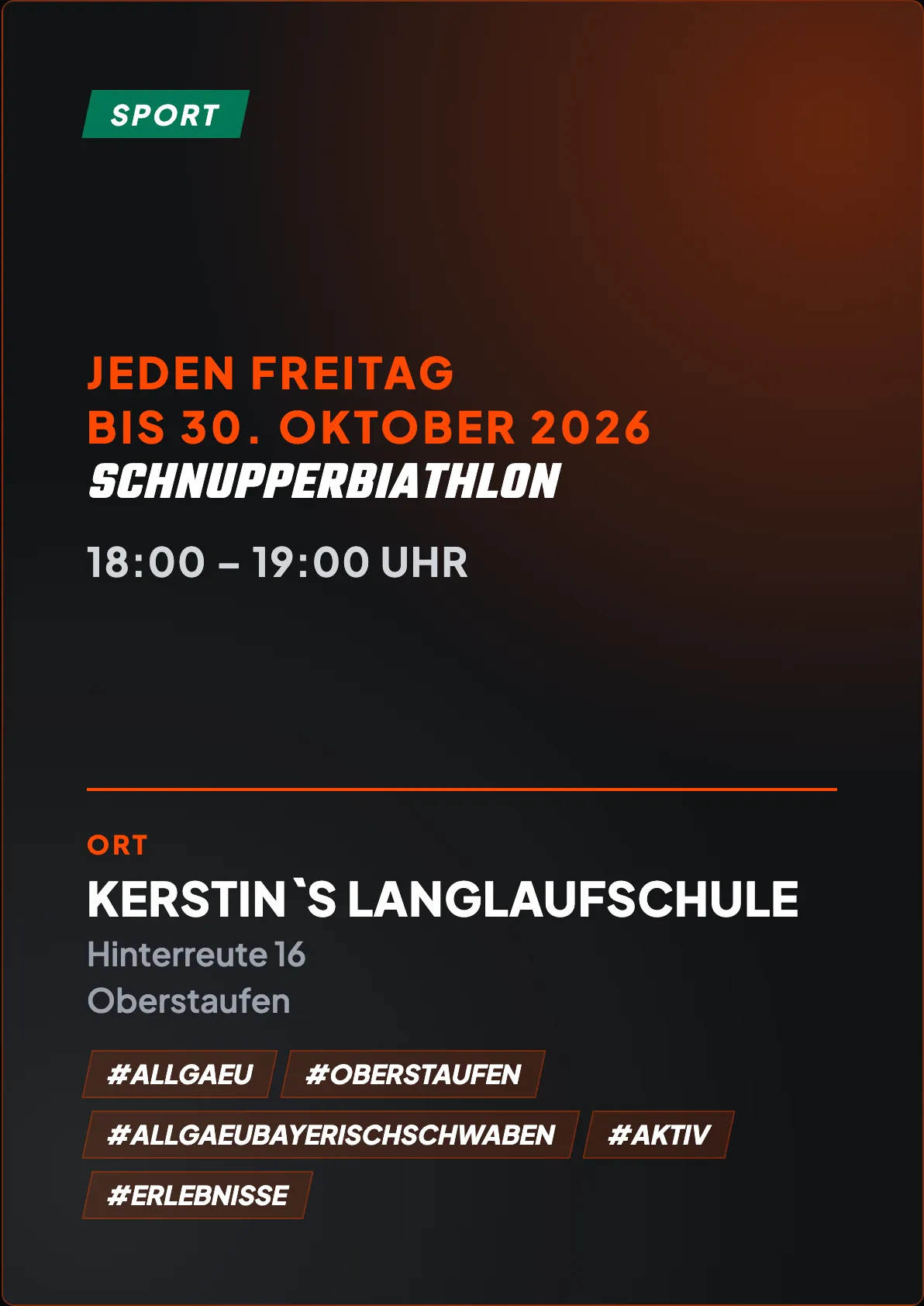 Veranstaltungsflyer
