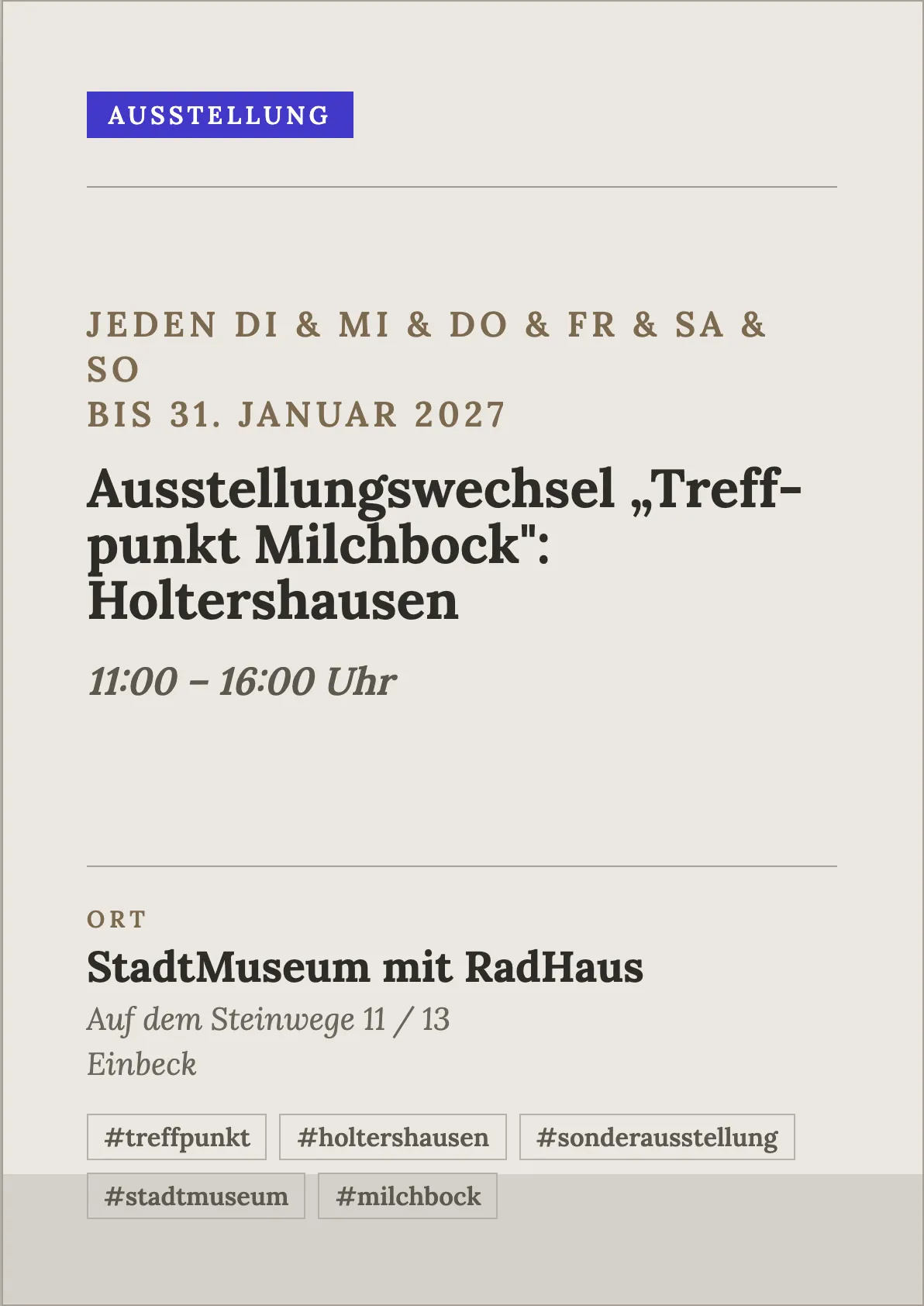 Veranstaltungsflyer