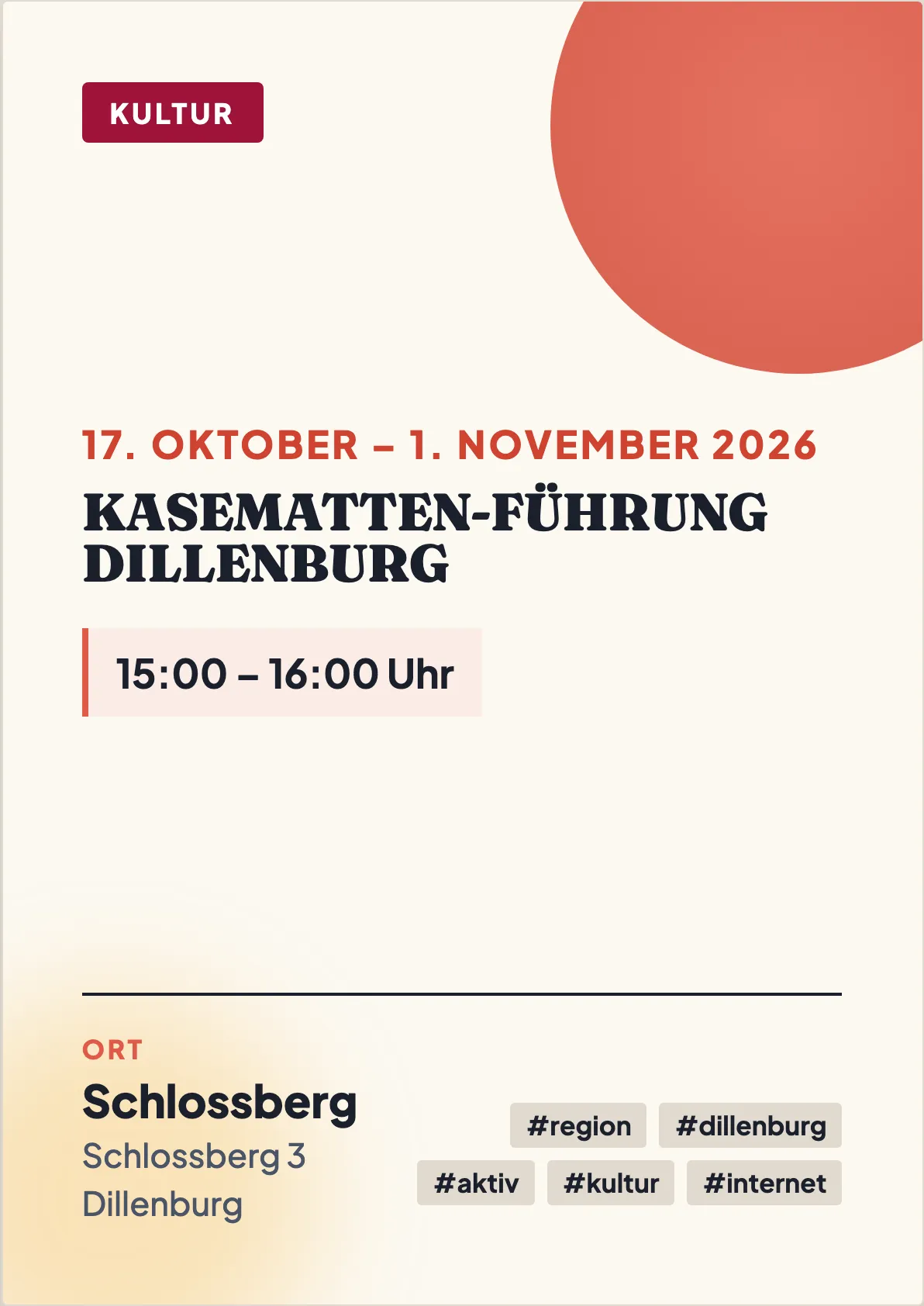 Veranstaltungsflyer