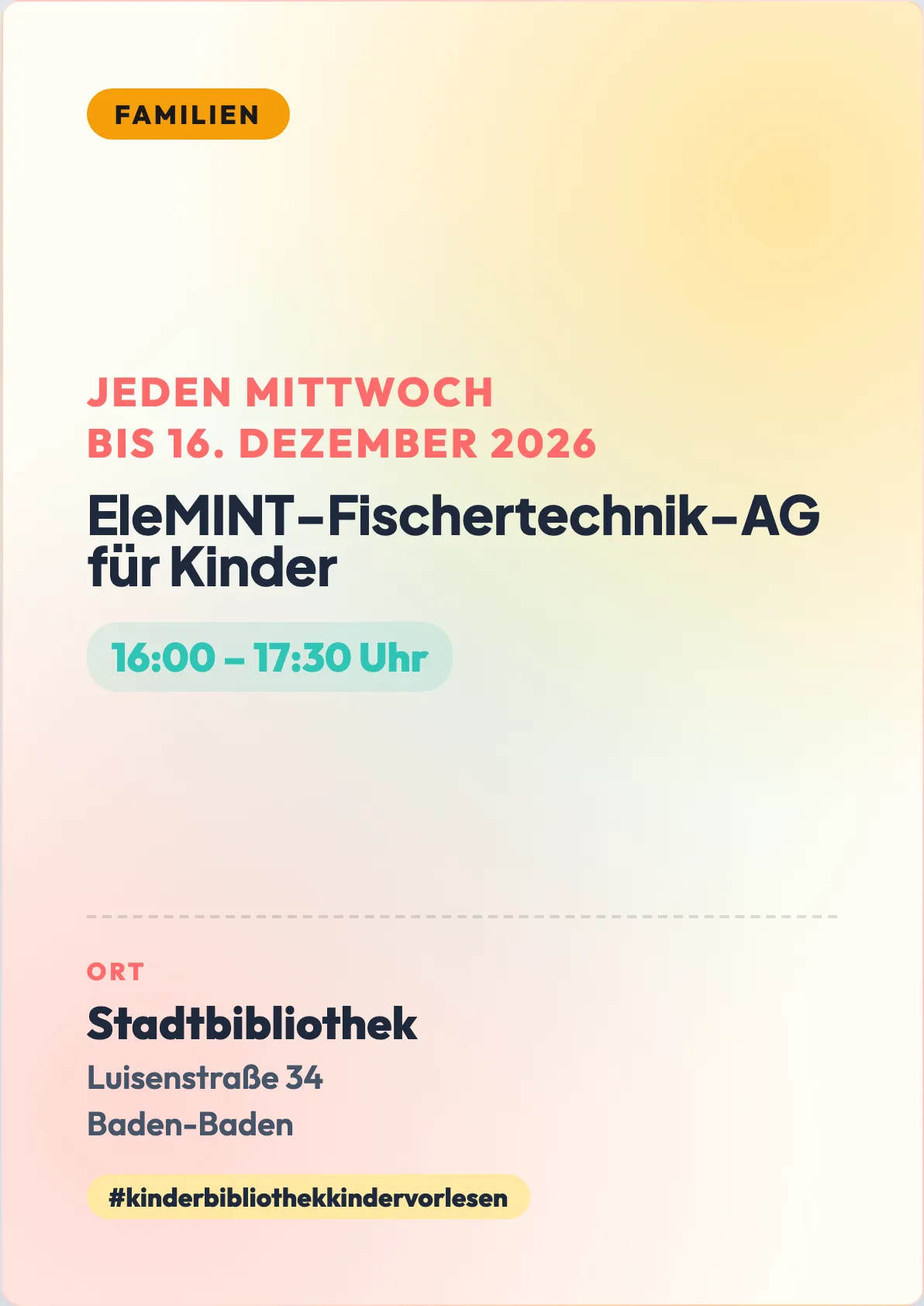 Veranstaltungsflyer