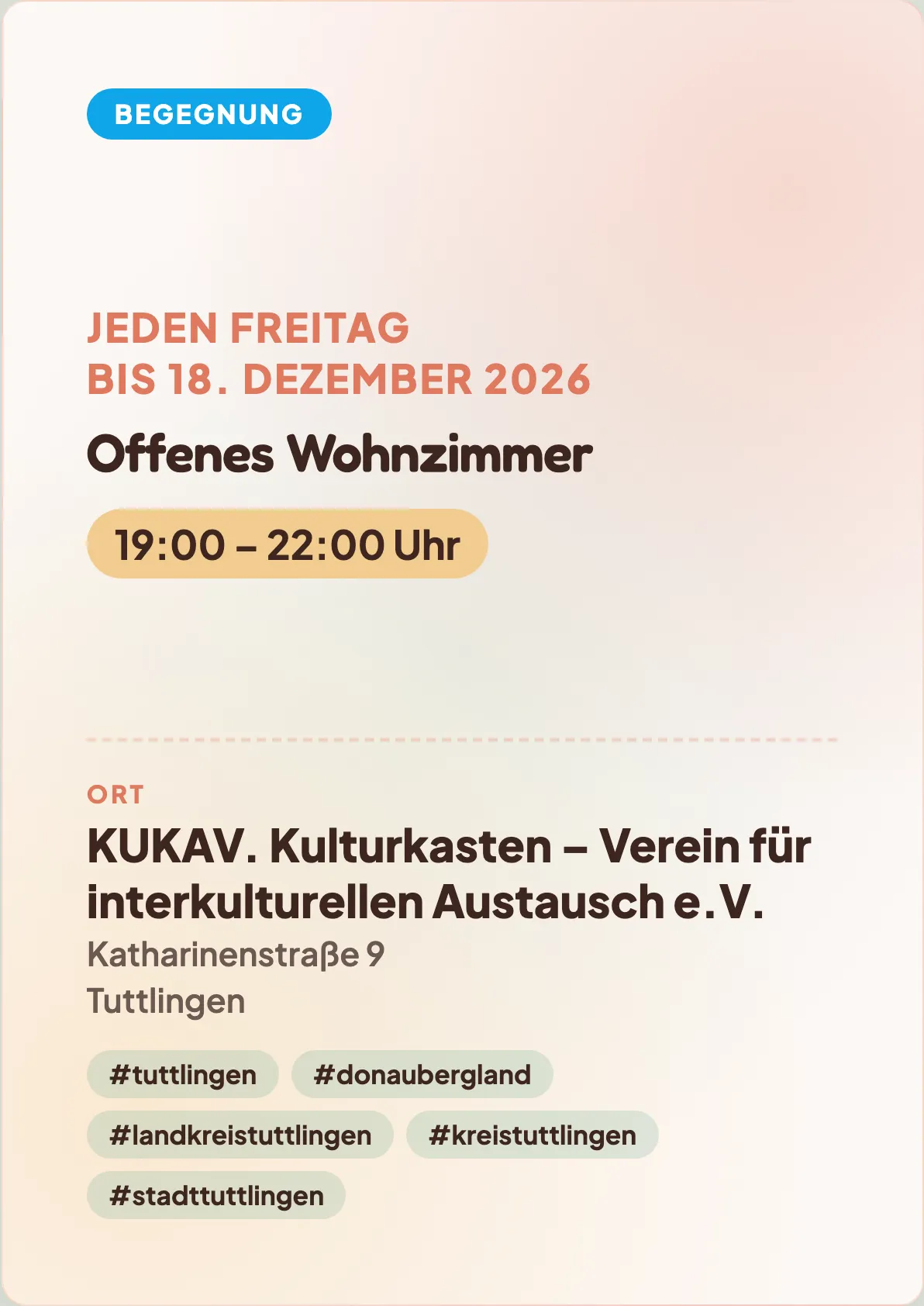 Veranstaltungsflyer