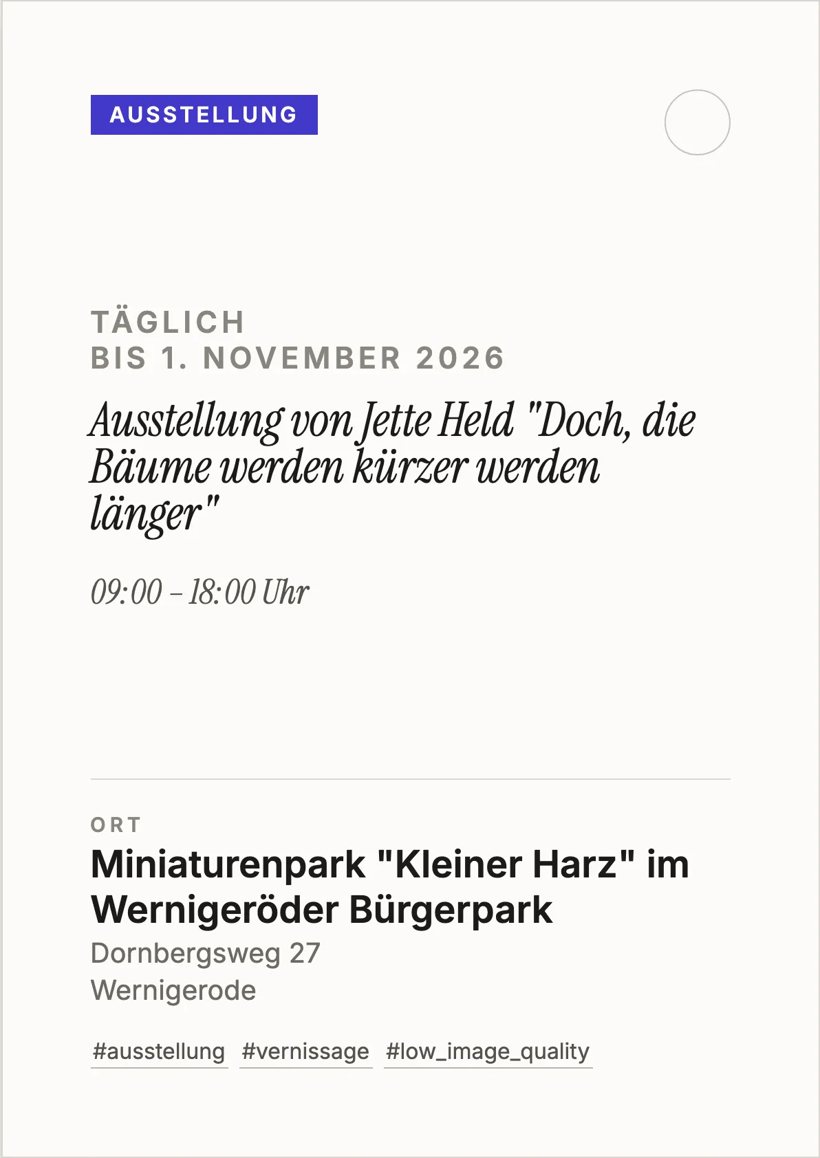 Veranstaltungsflyer