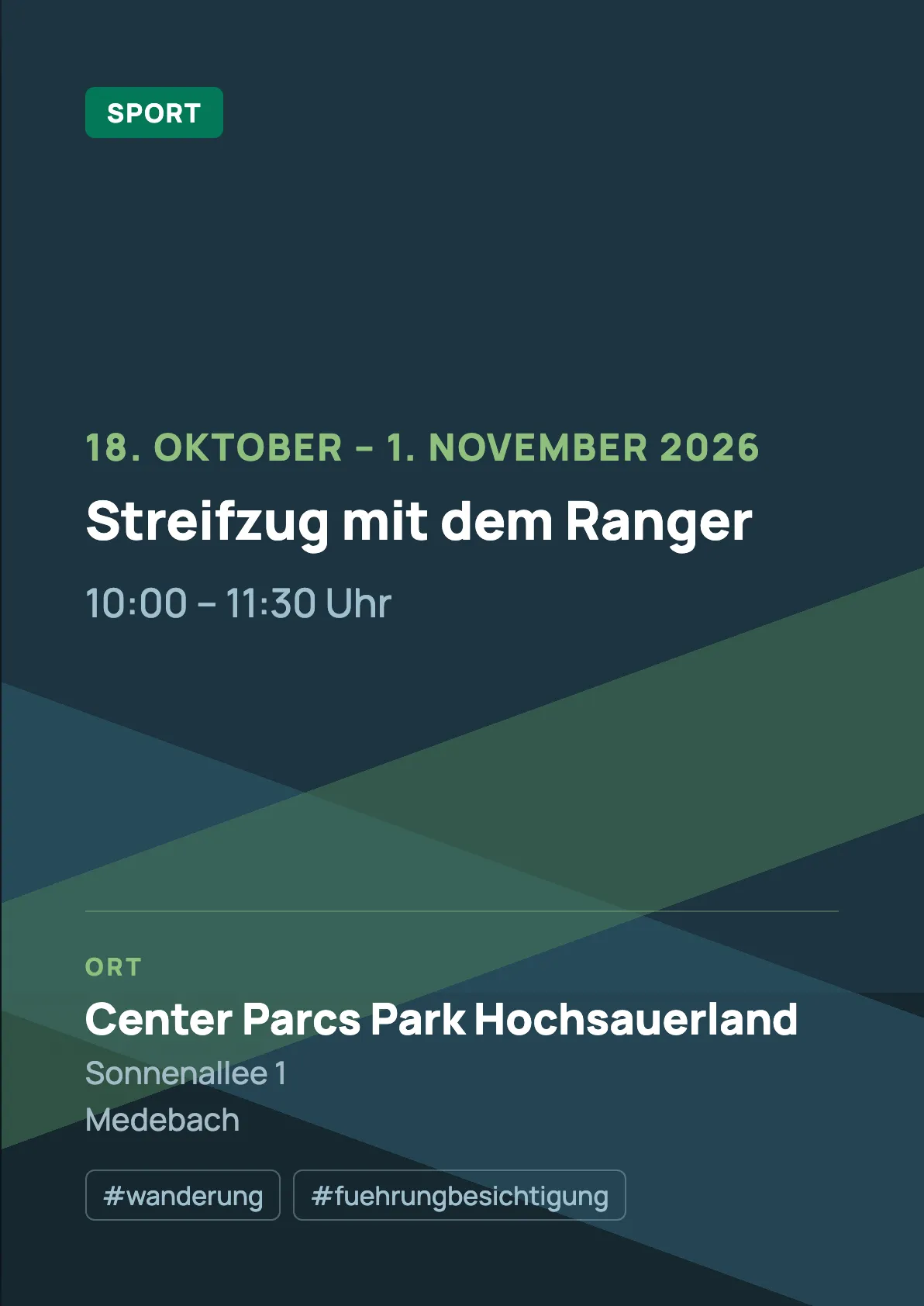 Veranstaltungsflyer