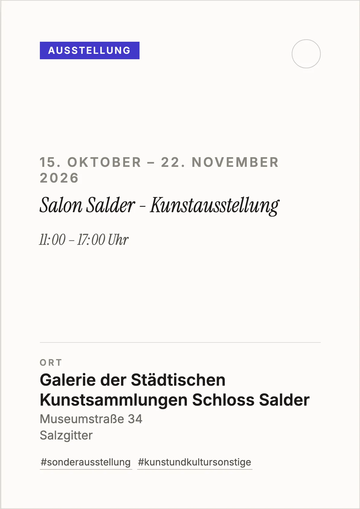 Veranstaltungsflyer