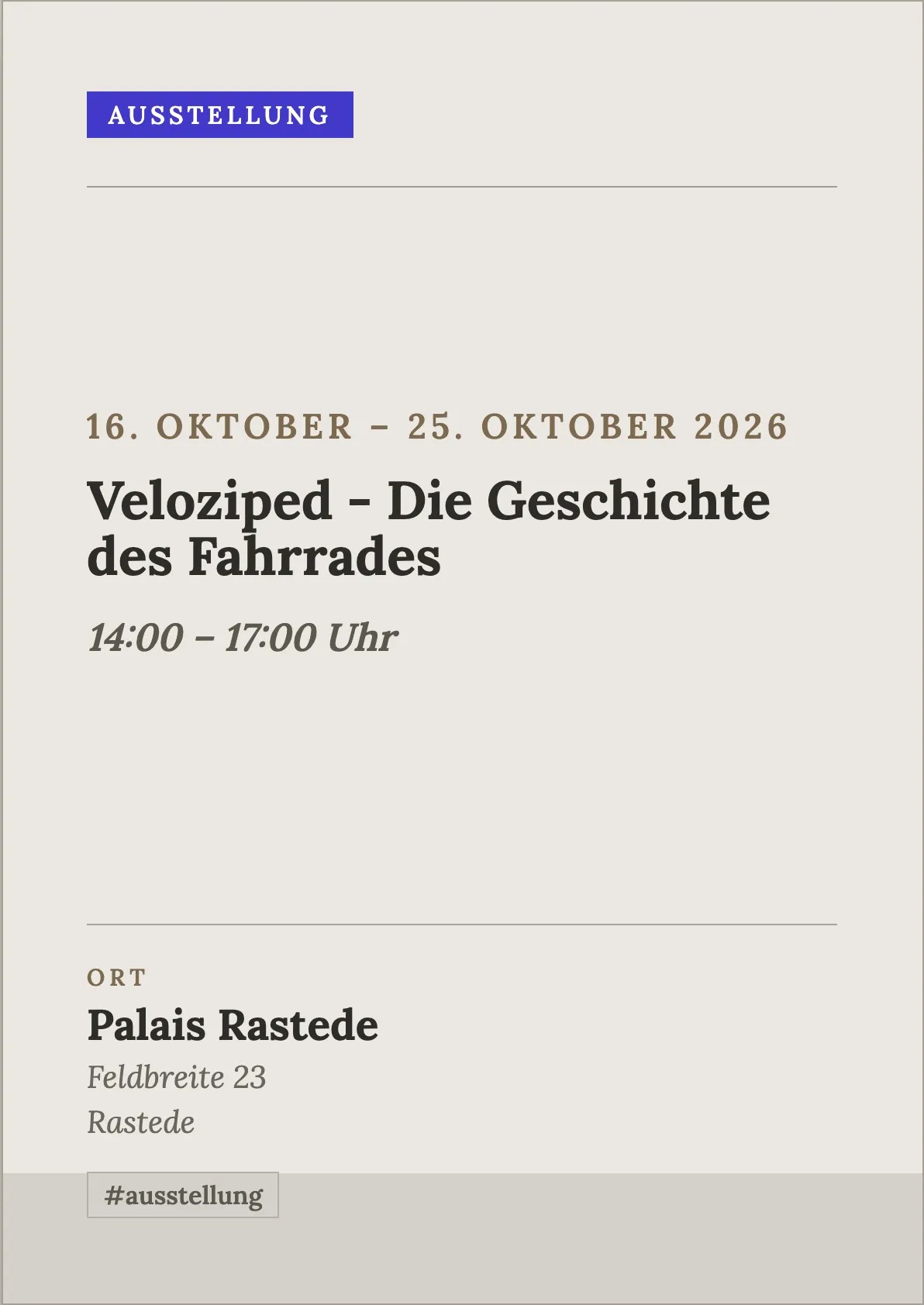 Veranstaltungsflyer