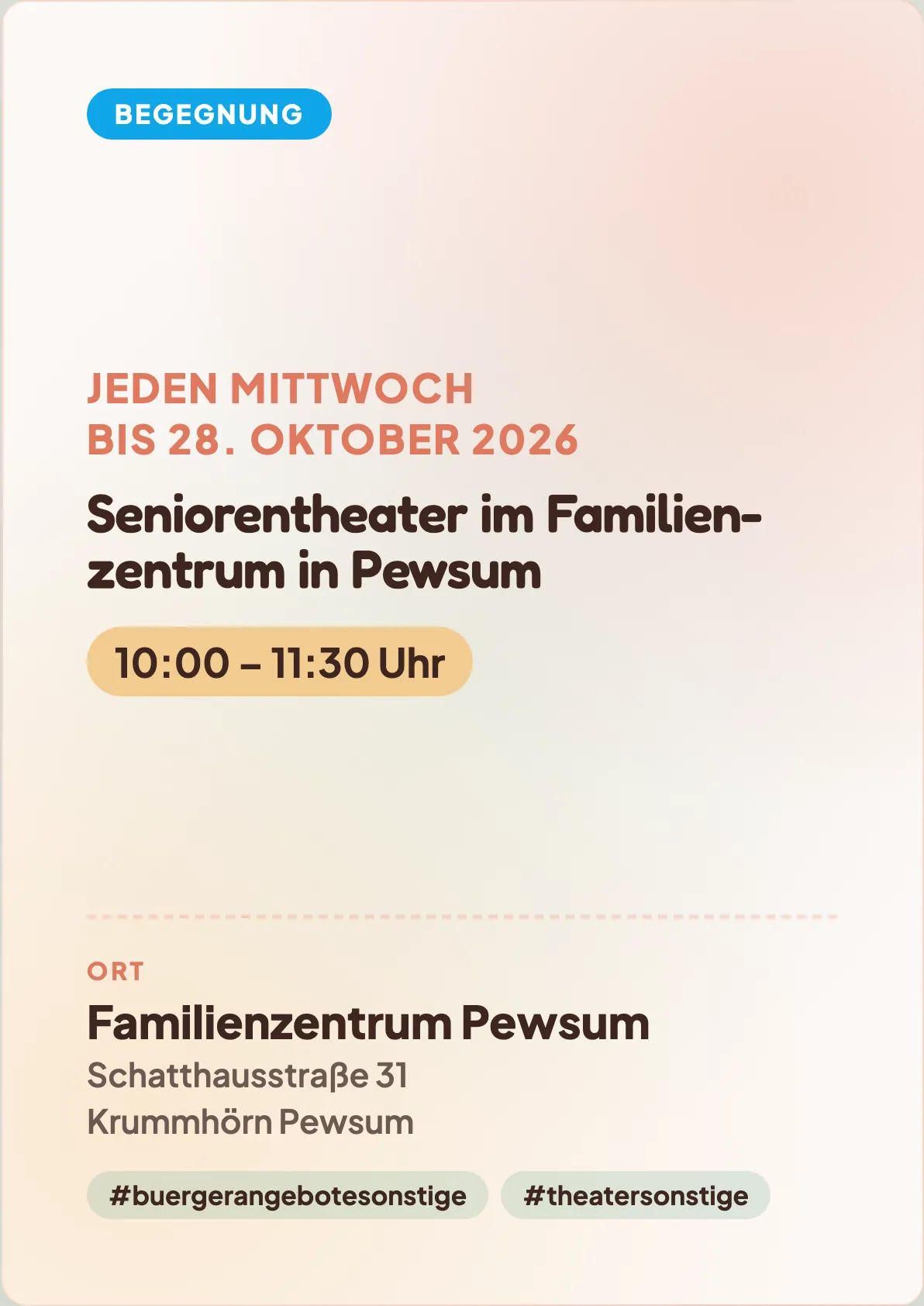 Veranstaltungsflyer