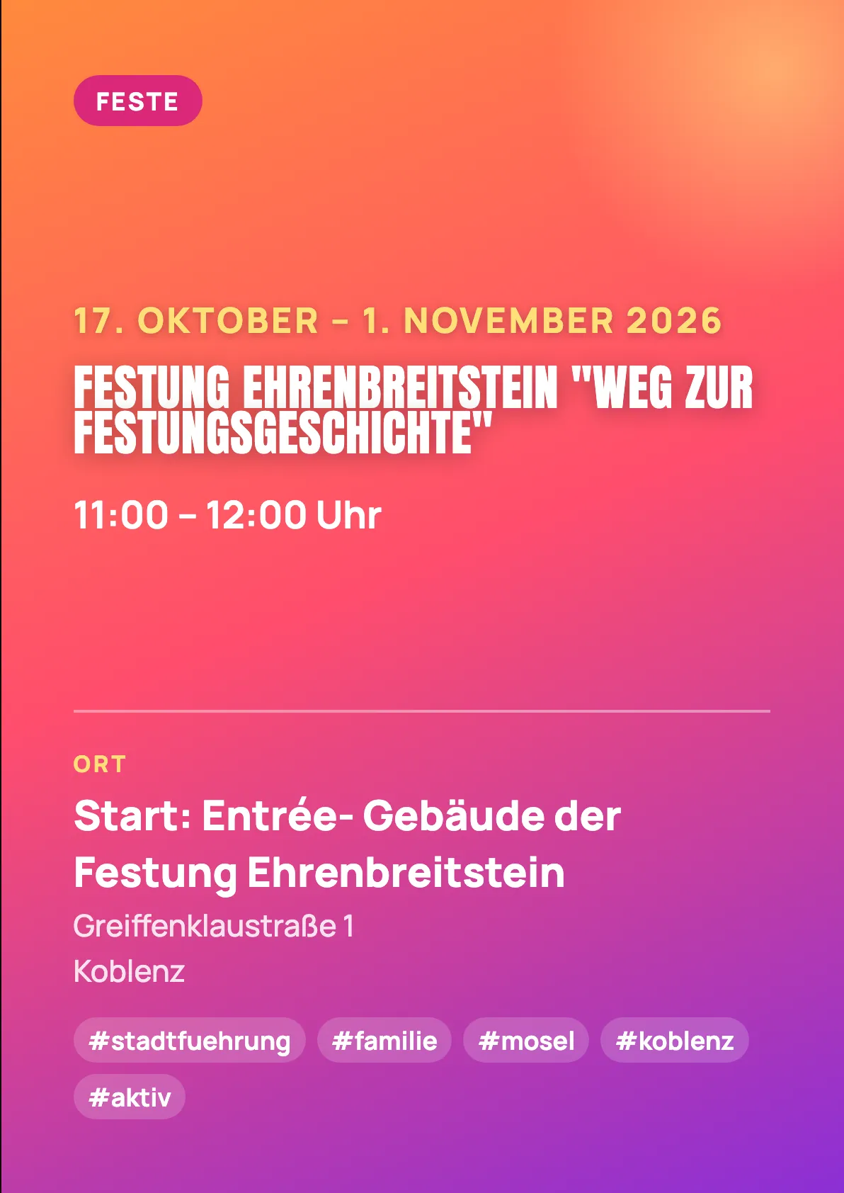 Veranstaltungsflyer