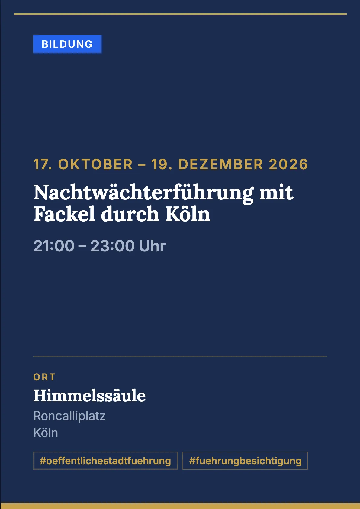 Veranstaltungsflyer