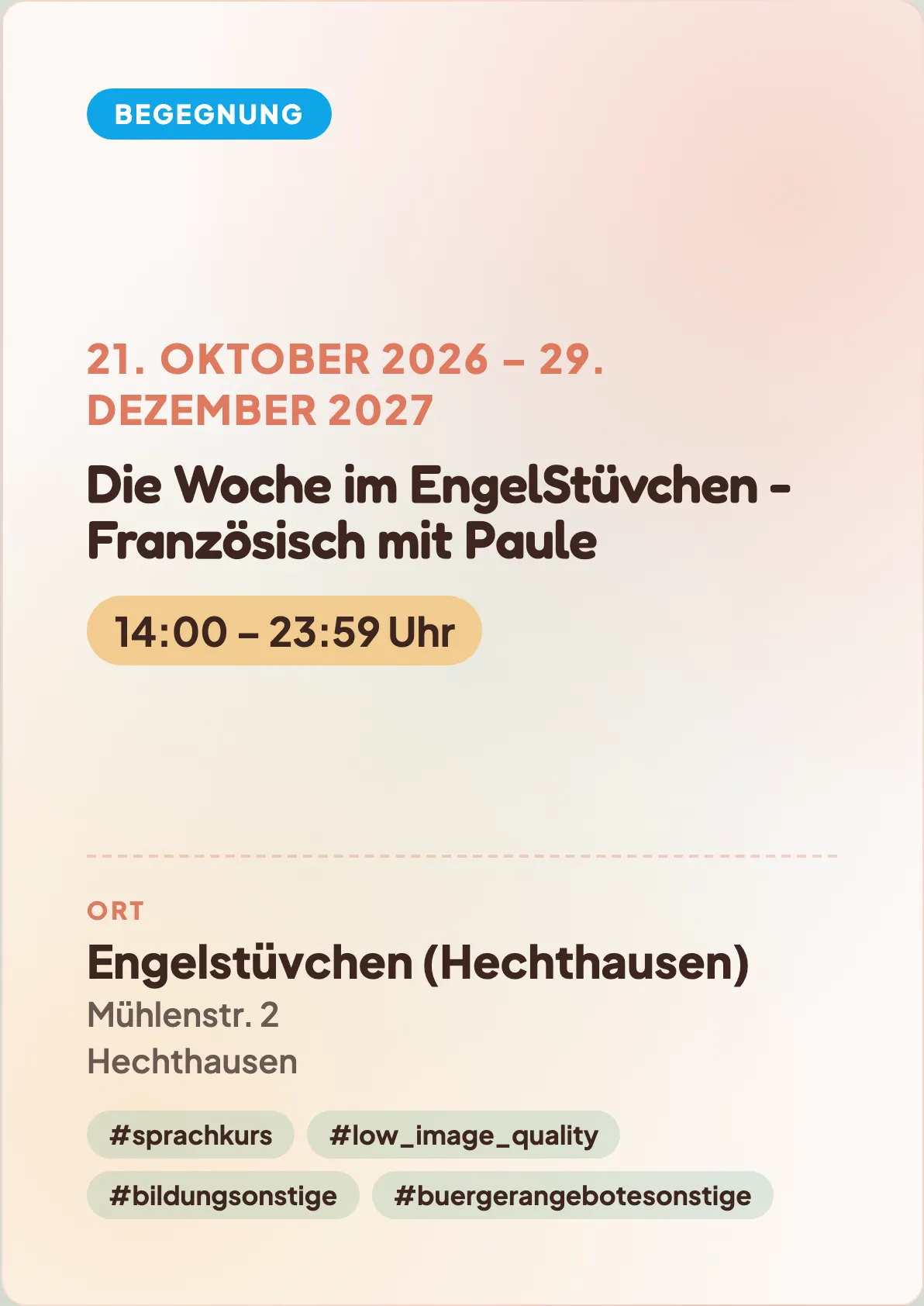 Veranstaltungsflyer