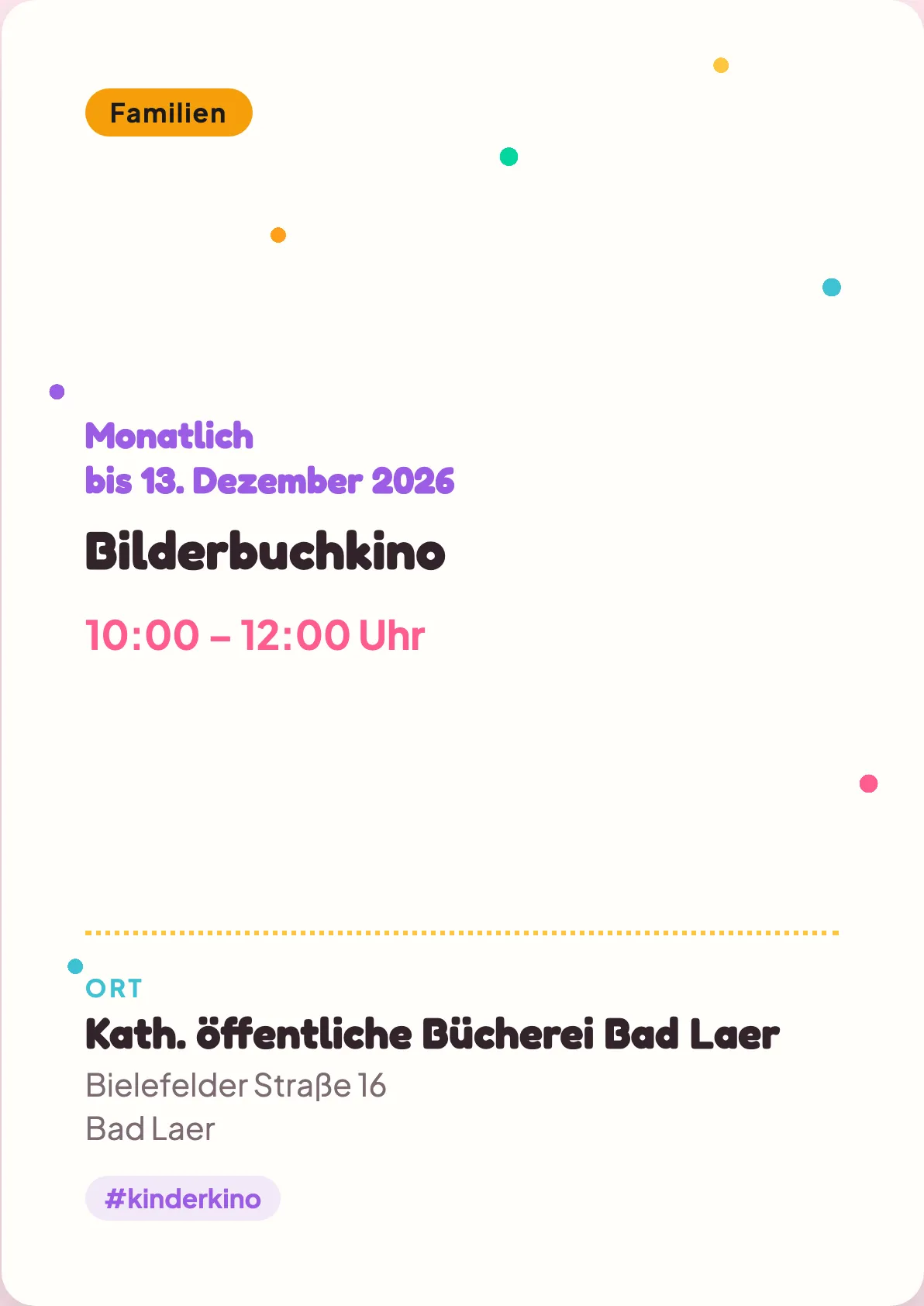 Veranstaltungsflyer