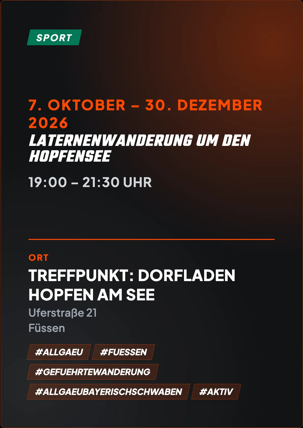 Veranstaltungsflyer