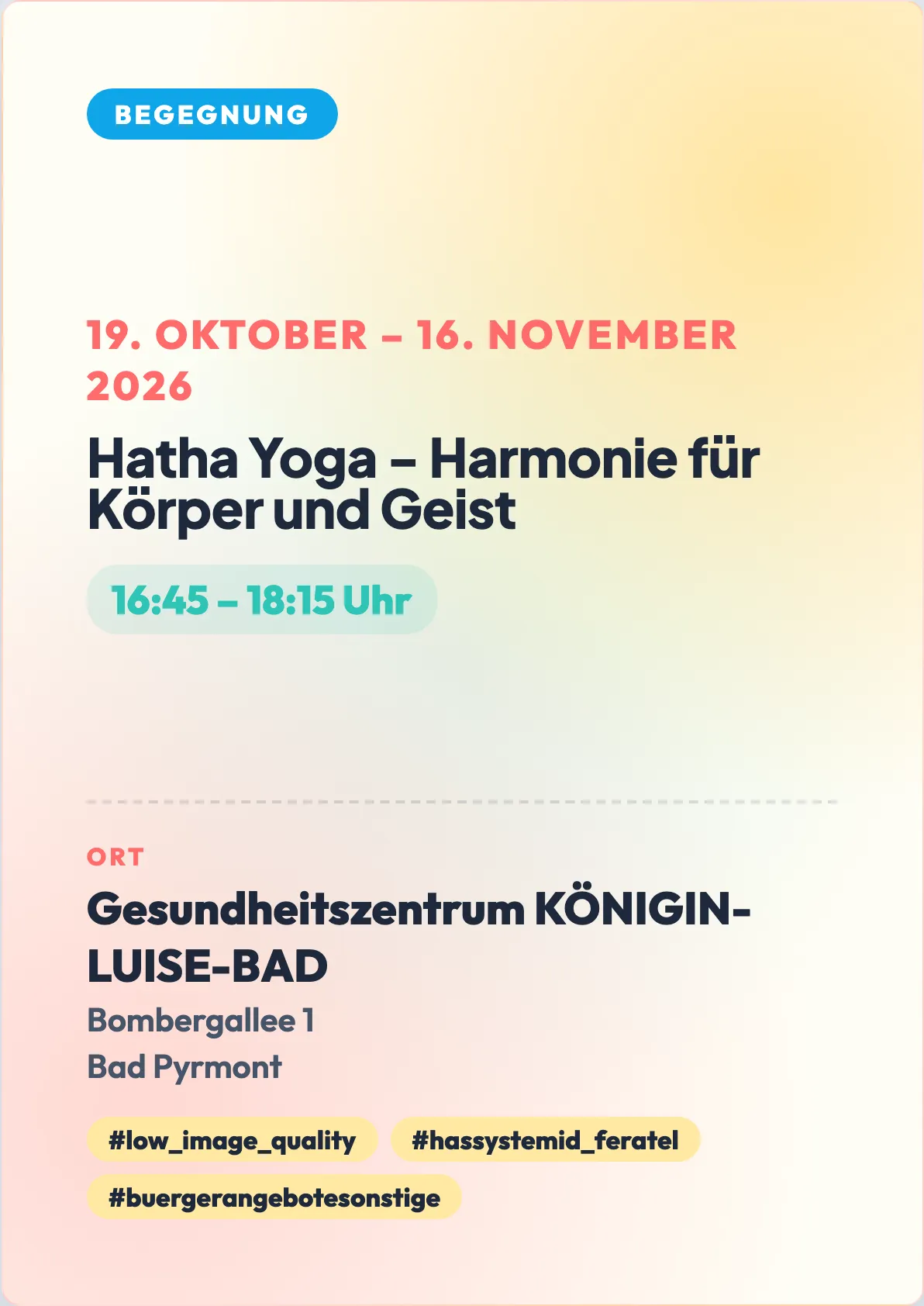Veranstaltungsflyer