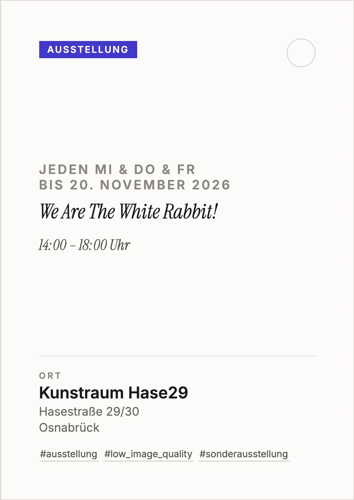 Veranstaltungsflyer