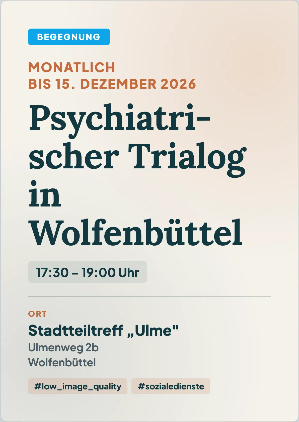 Veranstaltungsflyer