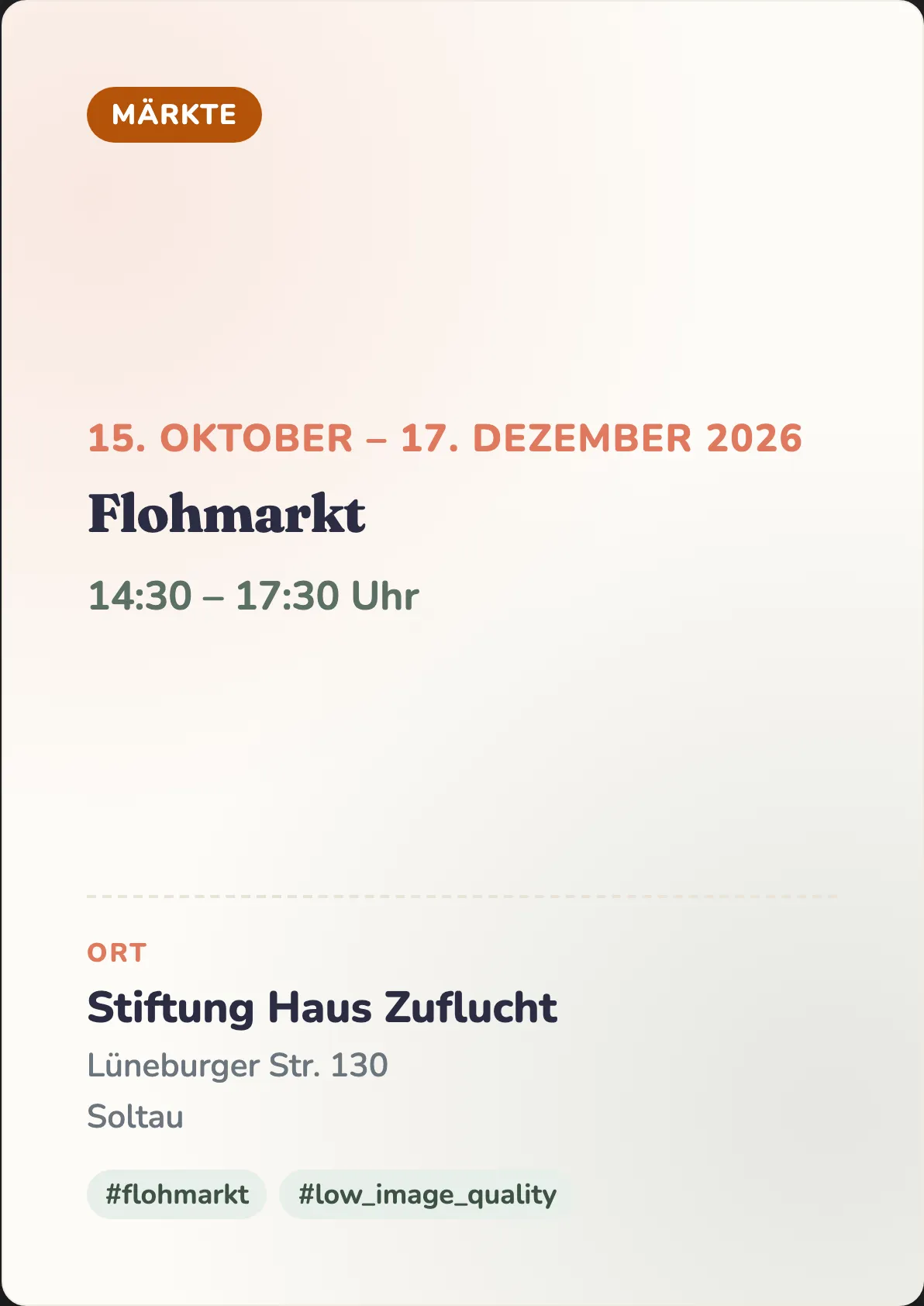 Veranstaltungsflyer