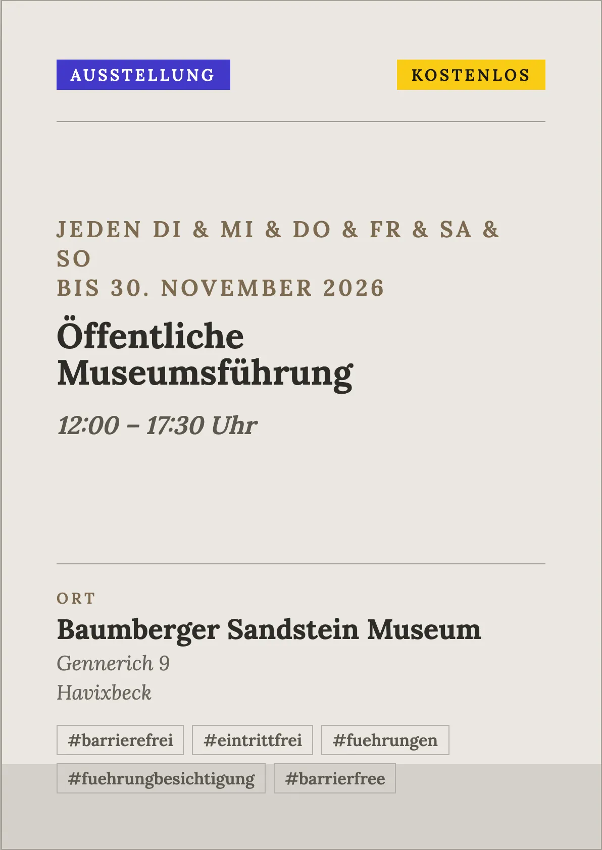 Veranstaltungsflyer
