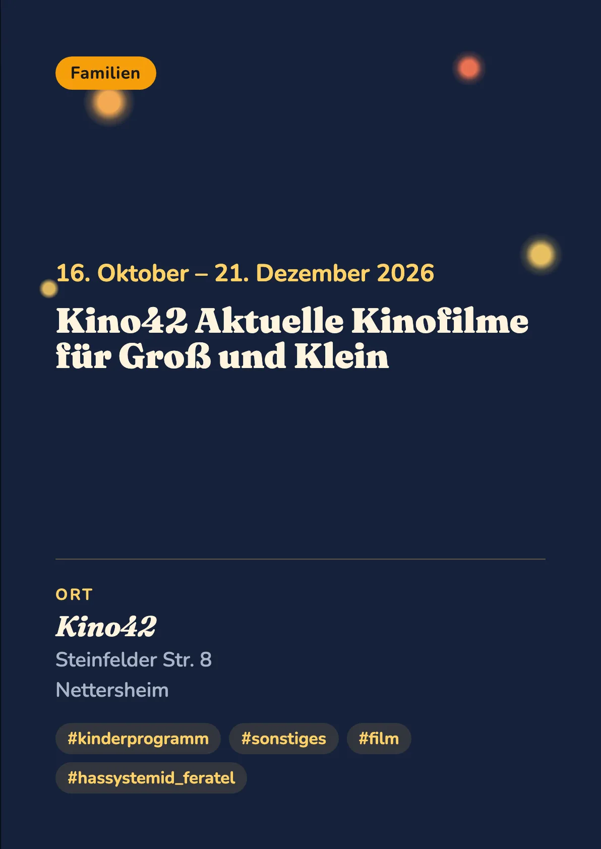 Veranstaltungsflyer
