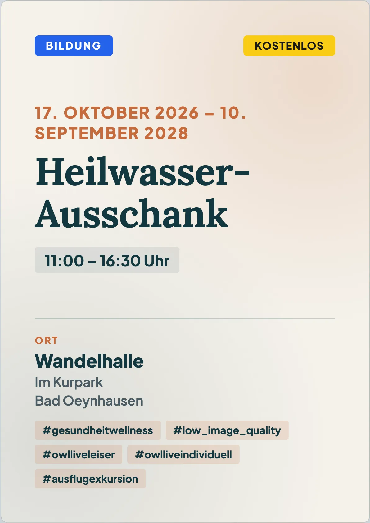 Veranstaltungsflyer