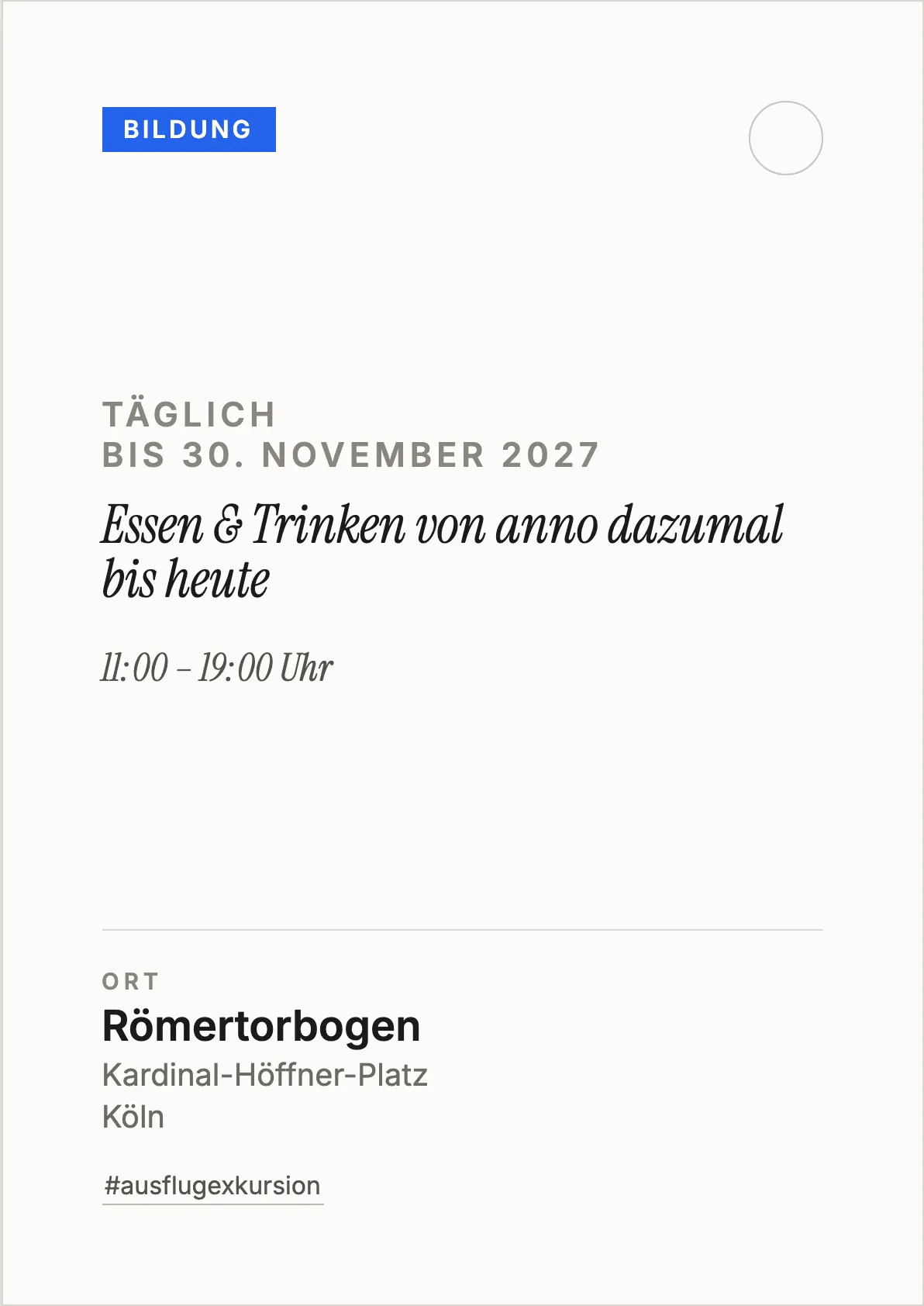 Veranstaltungsflyer