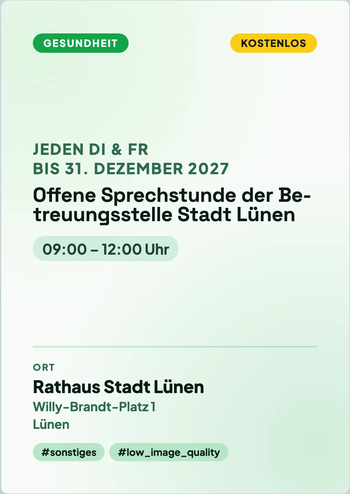 Veranstaltungsflyer