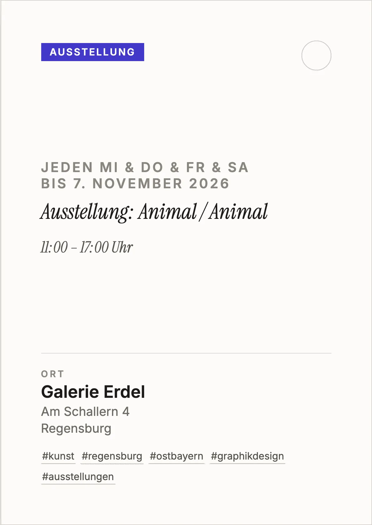 Veranstaltungsflyer