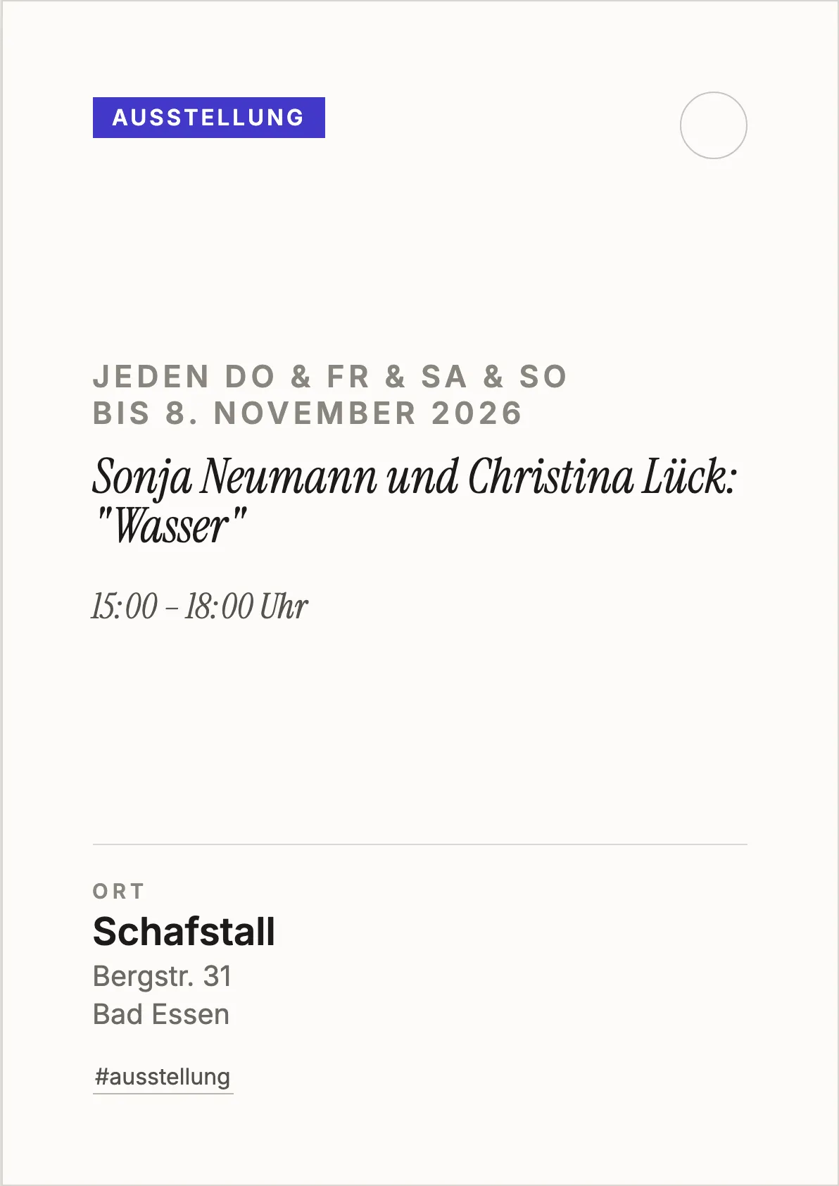 Veranstaltungsflyer