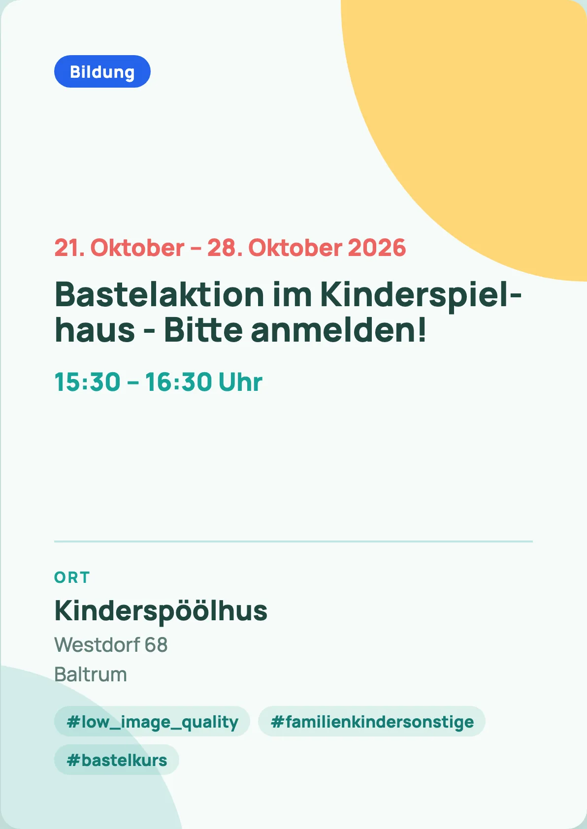 Veranstaltungsflyer