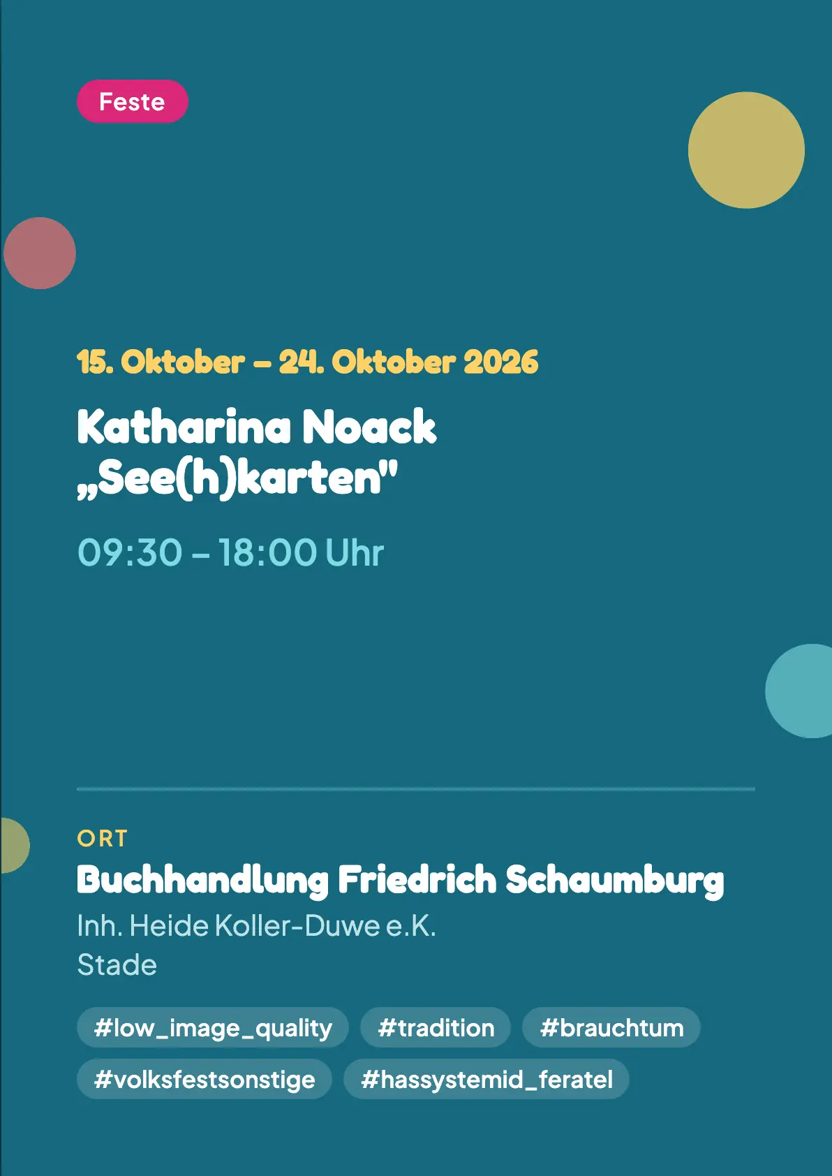 Veranstaltungsflyer