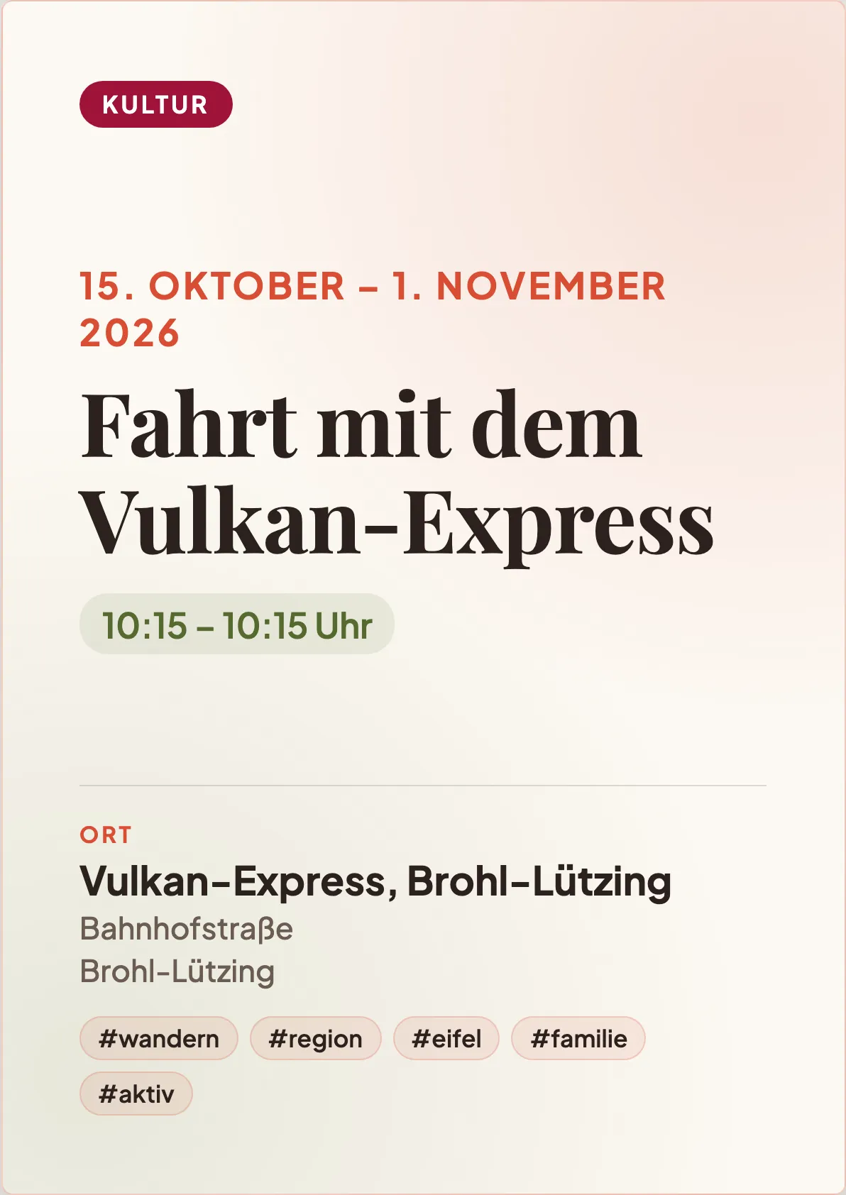 Veranstaltungsflyer
