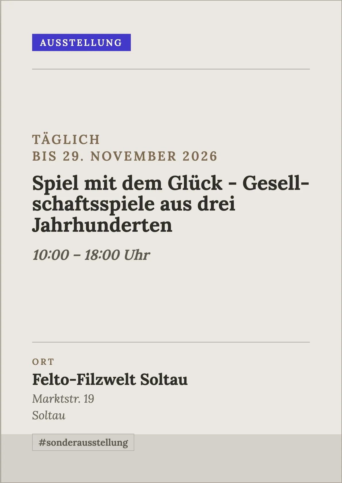 Veranstaltungsflyer