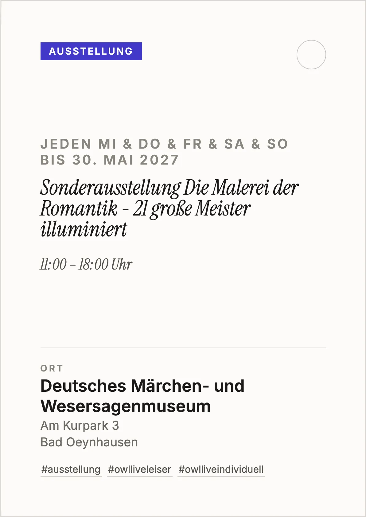 Veranstaltungsflyer