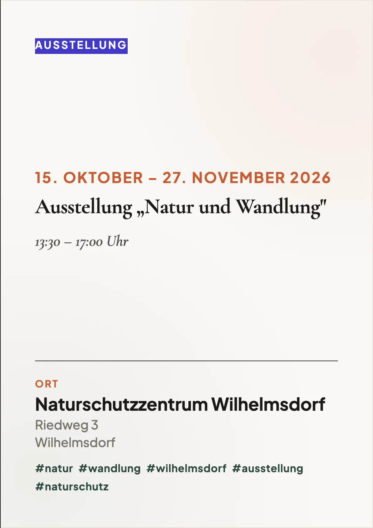 Veranstaltungsflyer