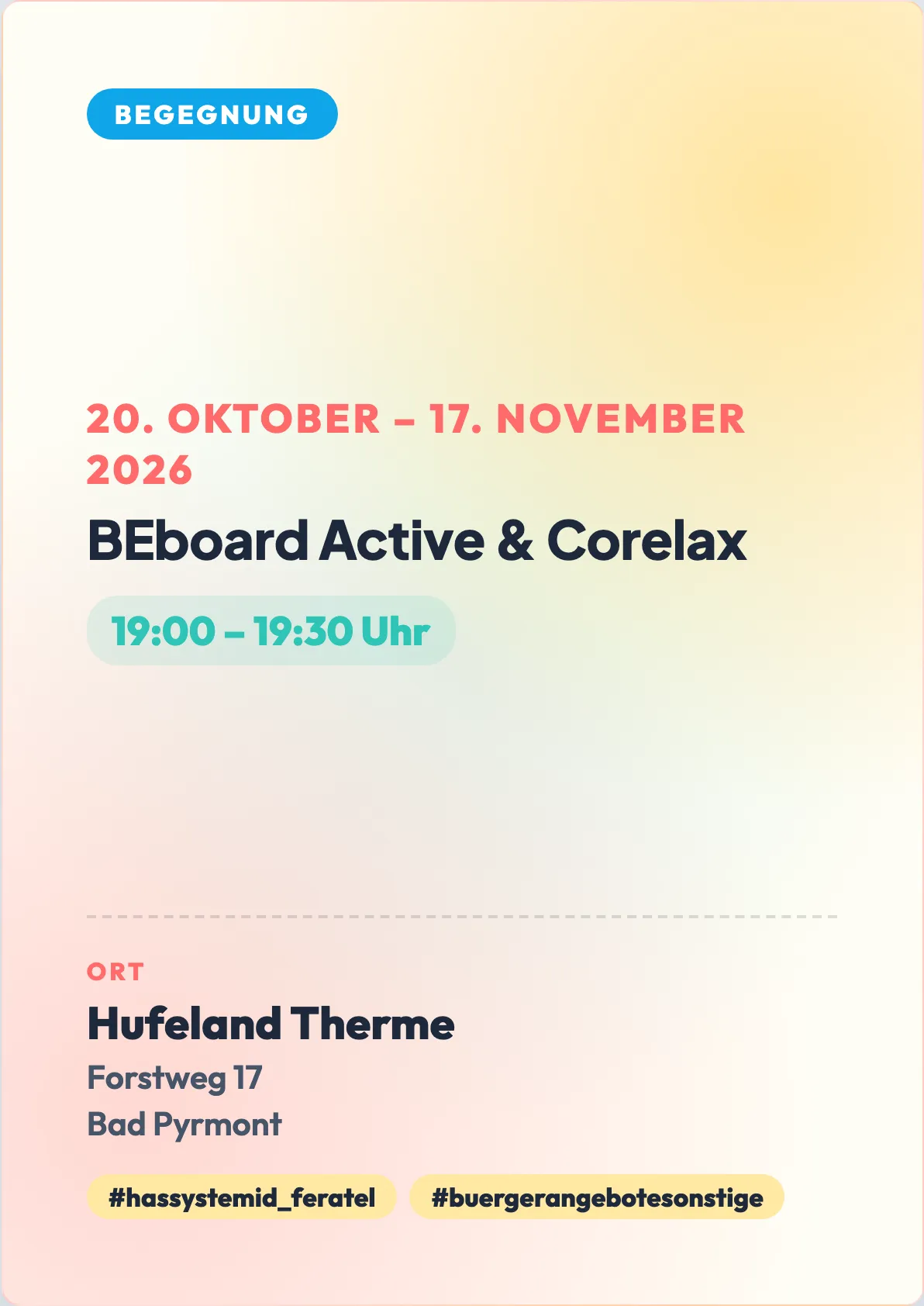 Veranstaltungsflyer