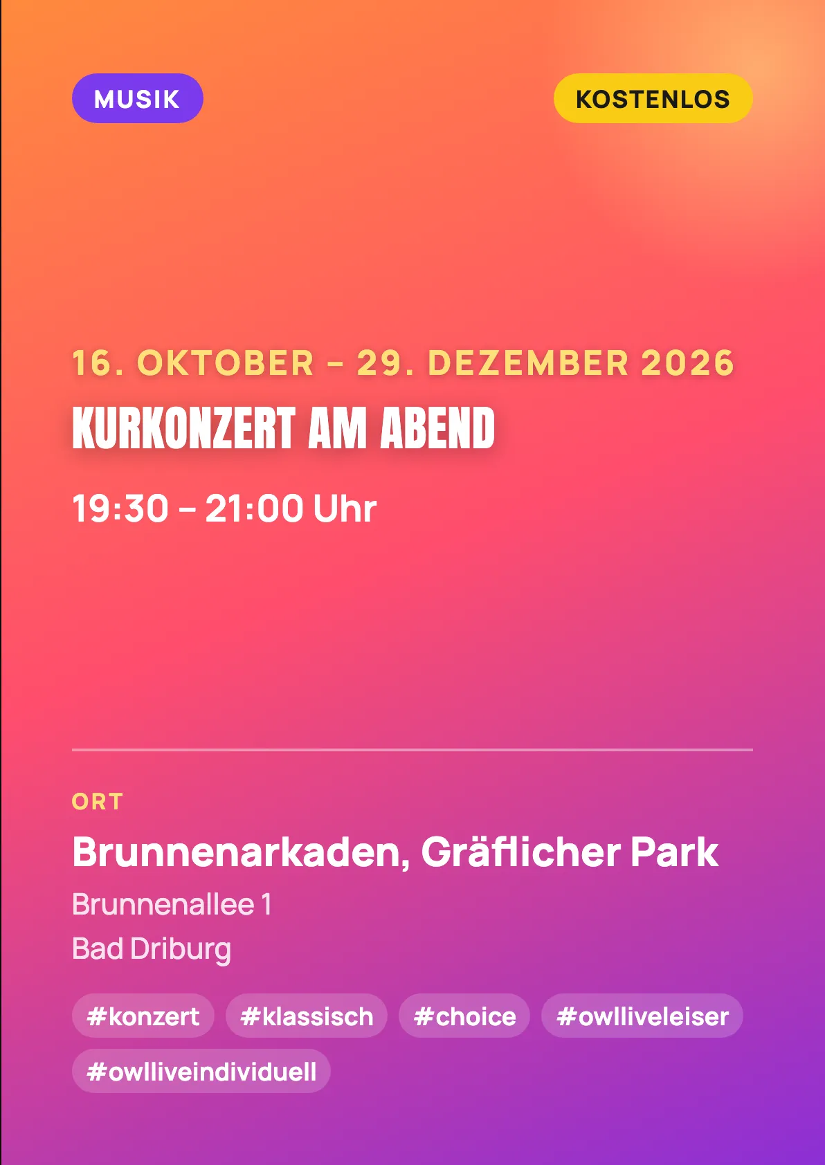 Veranstaltungsflyer