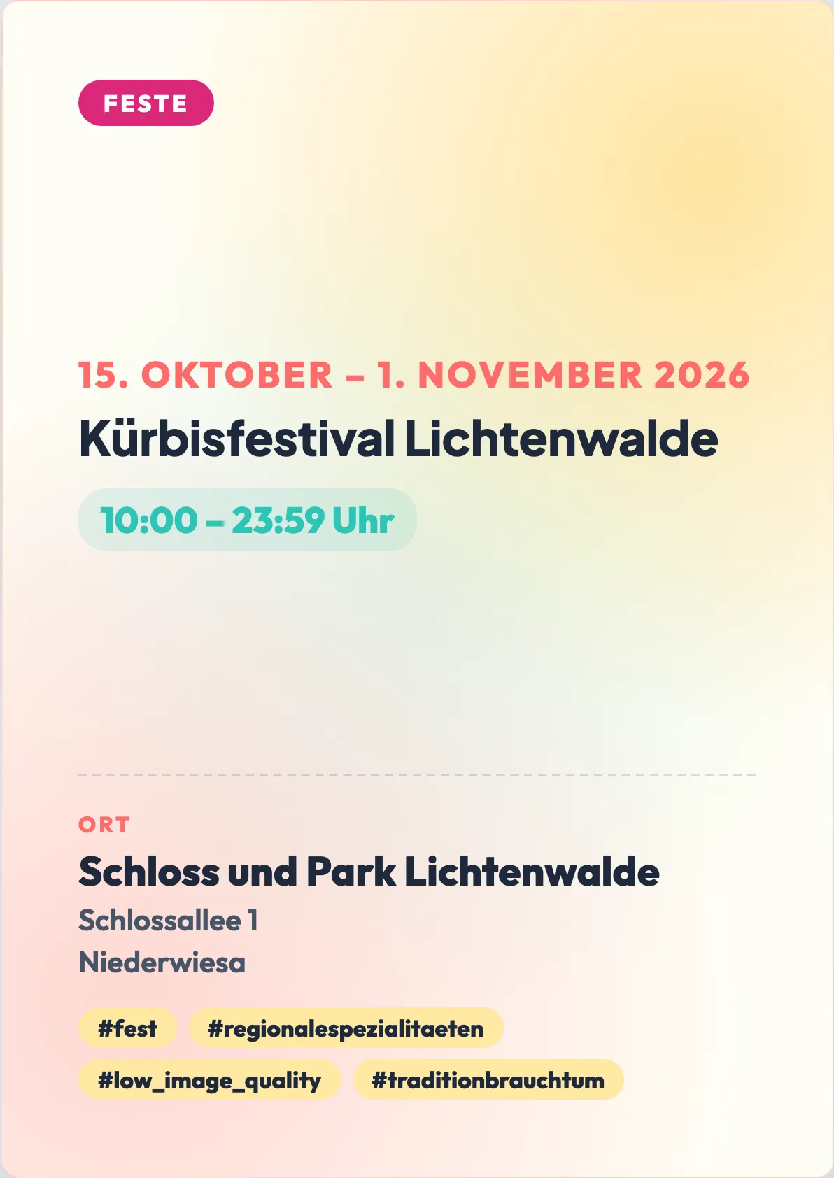 Veranstaltungsflyer