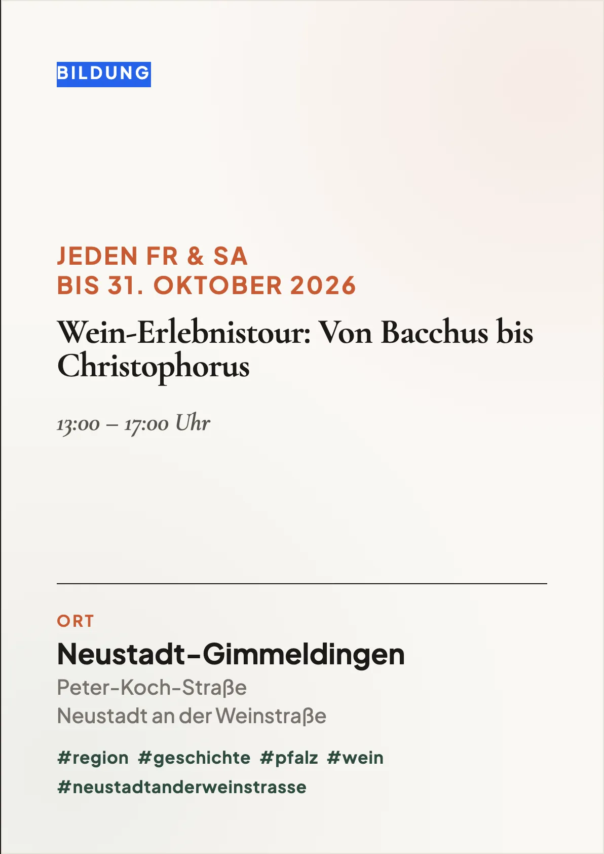 Veranstaltungsflyer