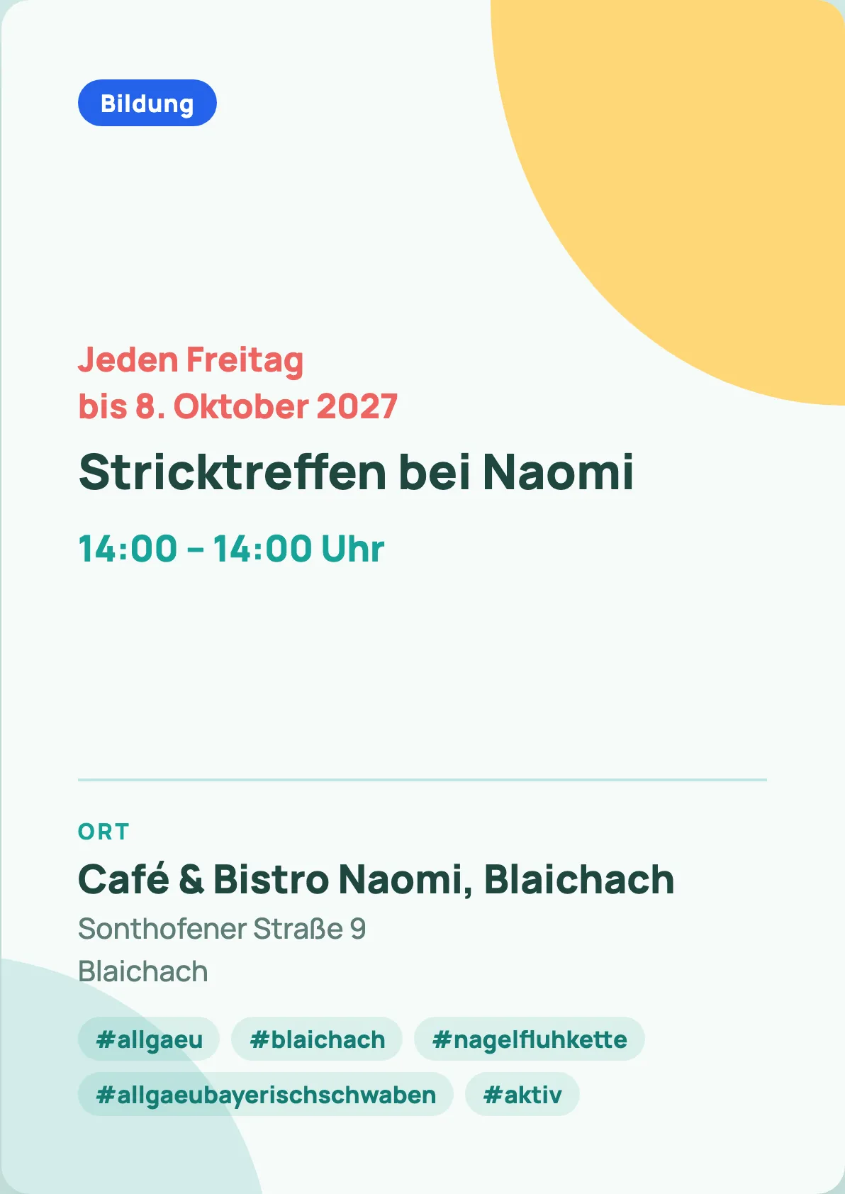 Veranstaltungsflyer