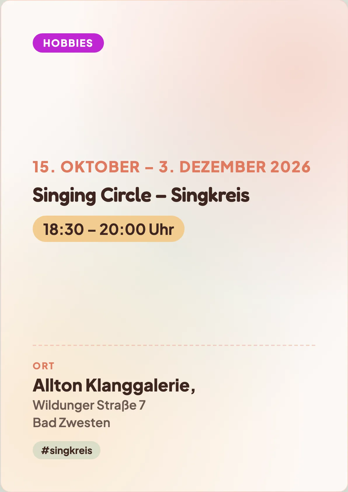 Veranstaltungsflyer