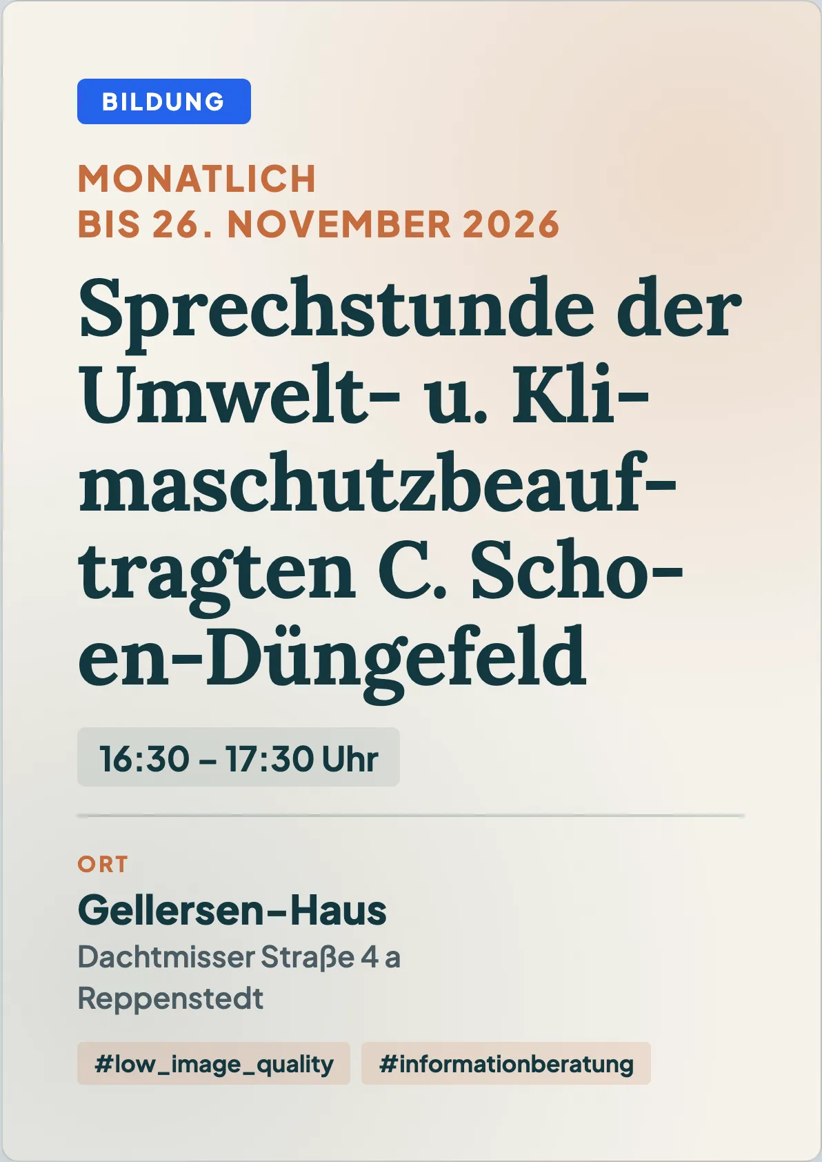 Veranstaltungsflyer