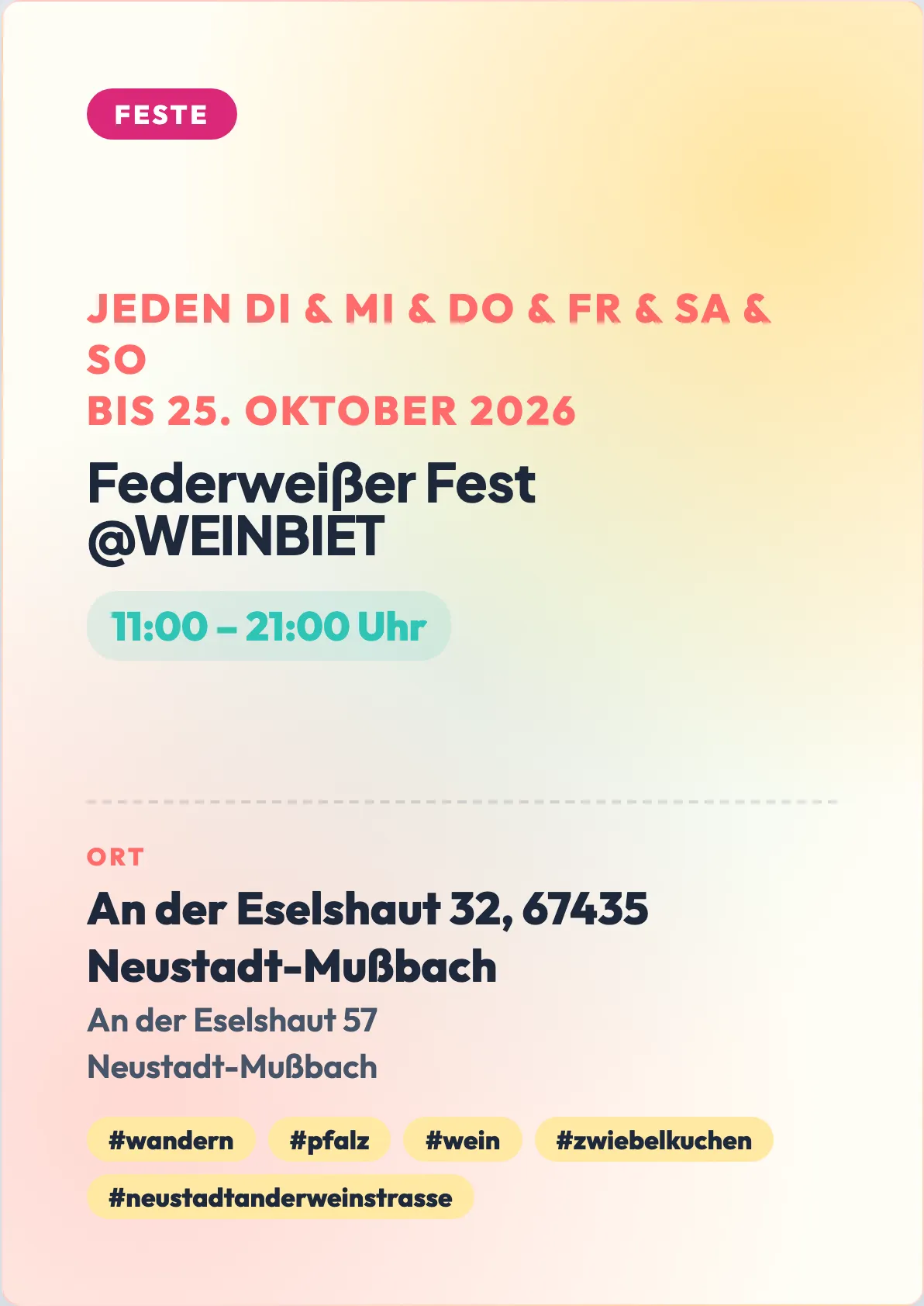 Veranstaltungsflyer