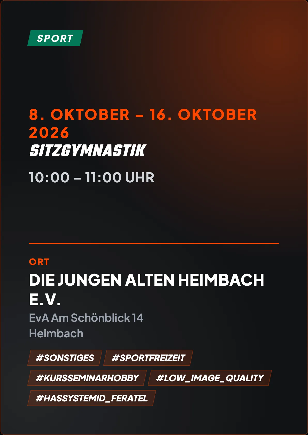 Veranstaltungsflyer