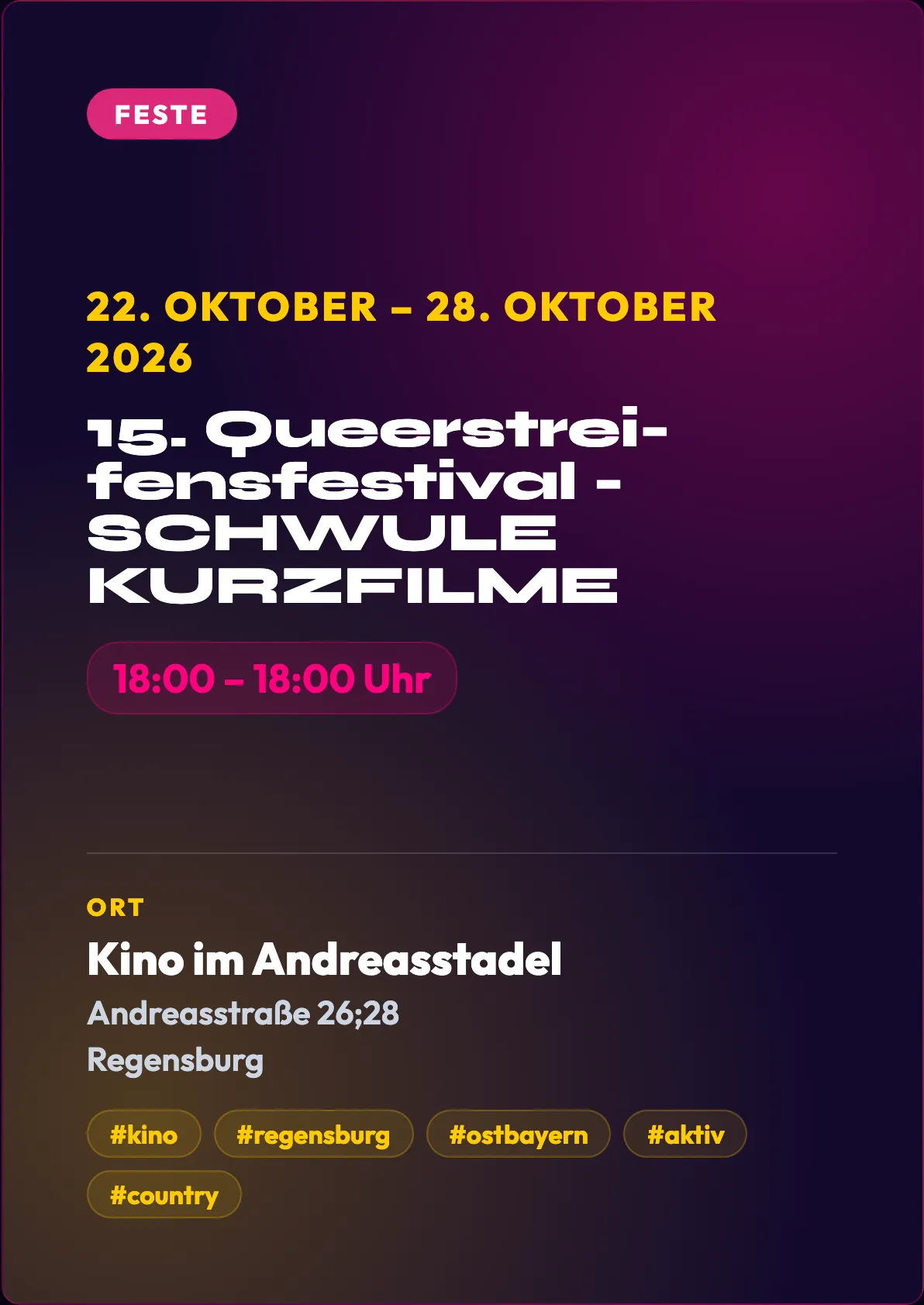 Veranstaltungsflyer