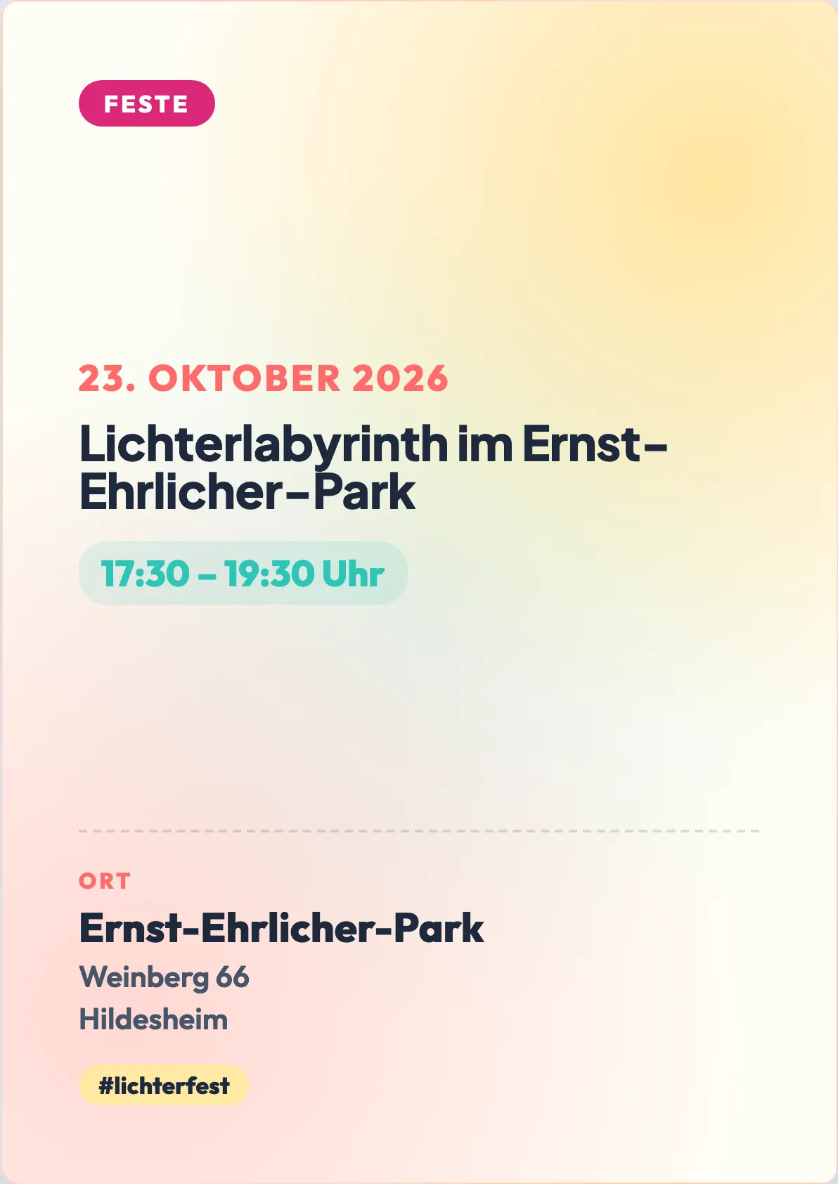 Veranstaltungsflyer
