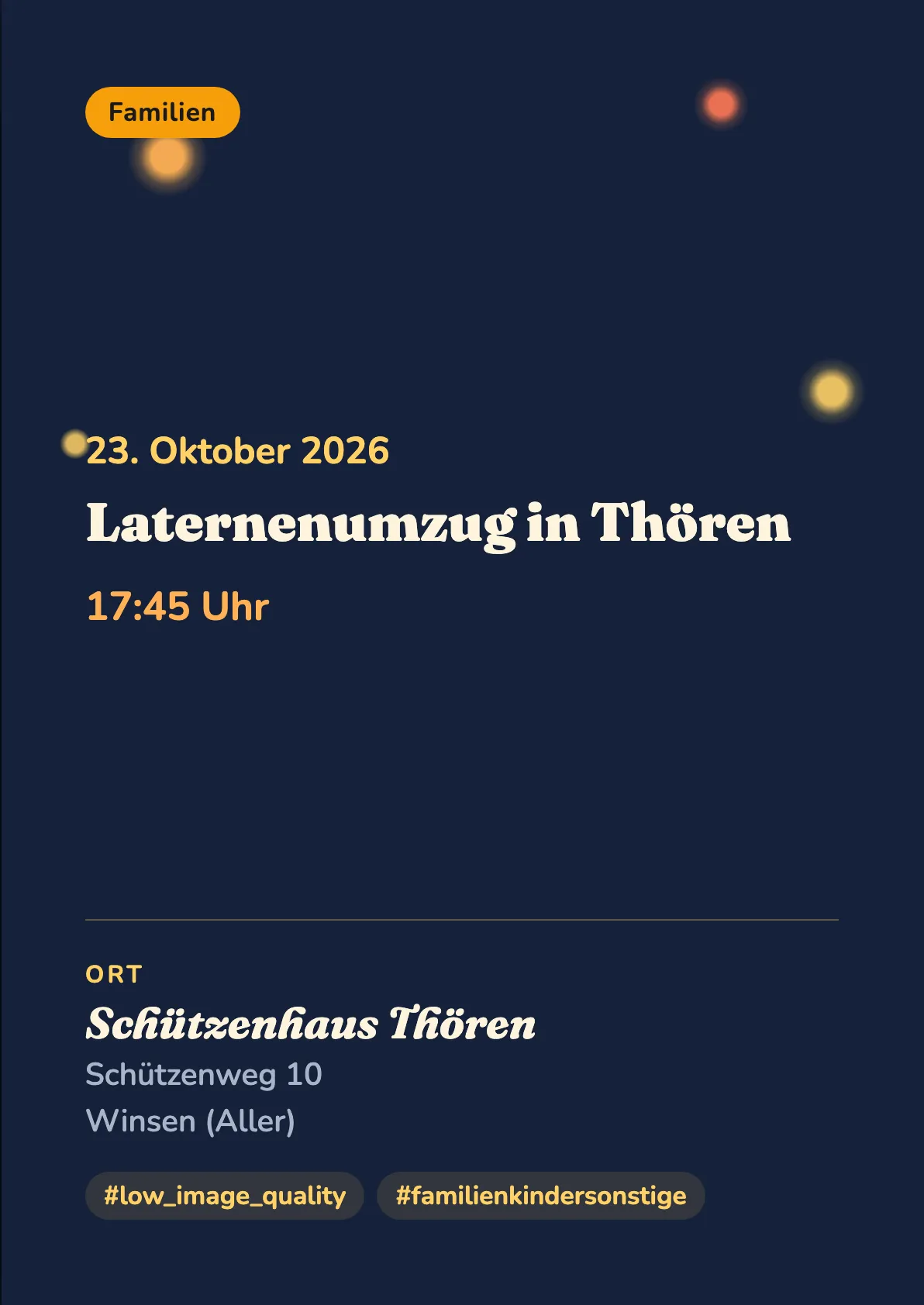 Veranstaltungsflyer